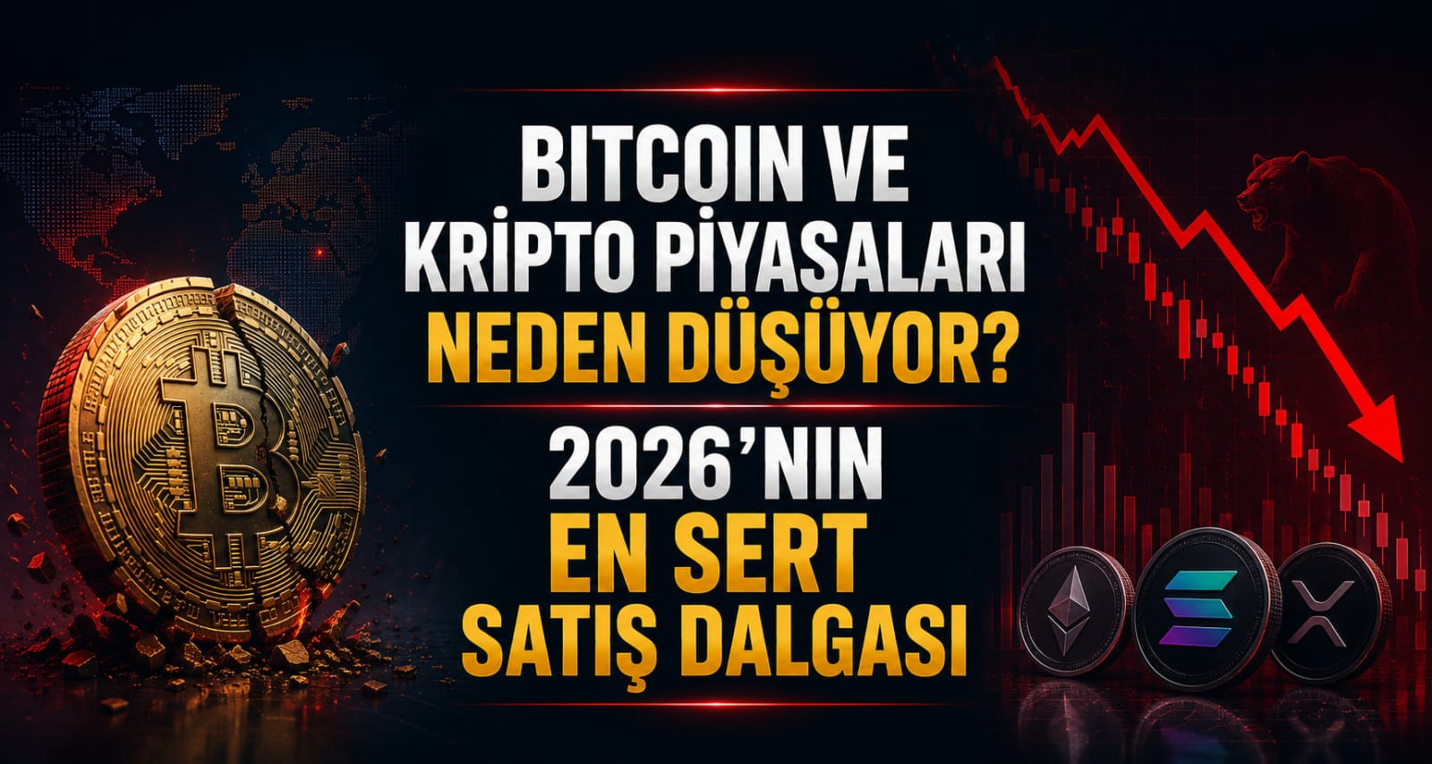 Bitcoin ve Kripto Piyasaları Neden Düşüyor? 2026'nın En Sert Satış Dalgası