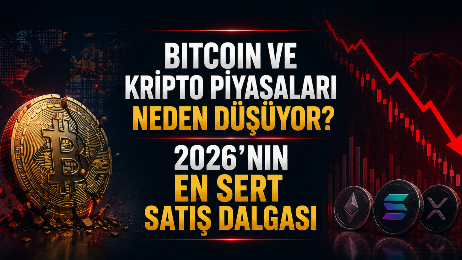 Bitcoin ve Kripto Piyasaları Neden Düşüyor? 2026'nın En Sert Satış Dalgası