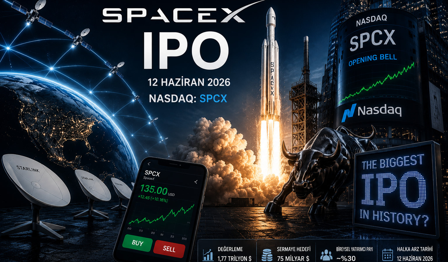 SpaceX Halka Açılıyor: Tarihin En Büyük Borsaya Giriş Rakamlarıyla