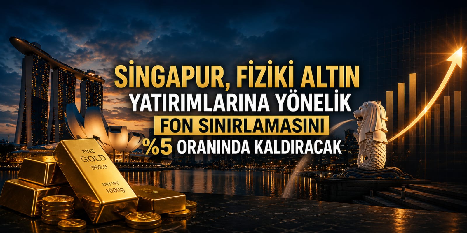 Singapur, Fiziki Altın Yatırımlarına Yönelik Fon Sınırlamasını %5 Oranında Kaldıracak