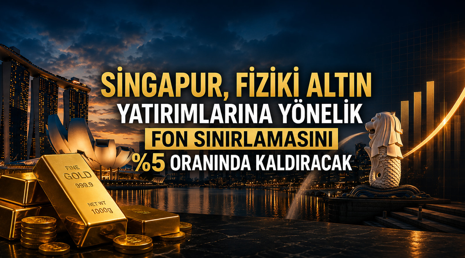 Singapur, Fiziki Altın Yatırımlarına Yönelik Fon Sınırlamasını %5 Oranında Kaldıracak