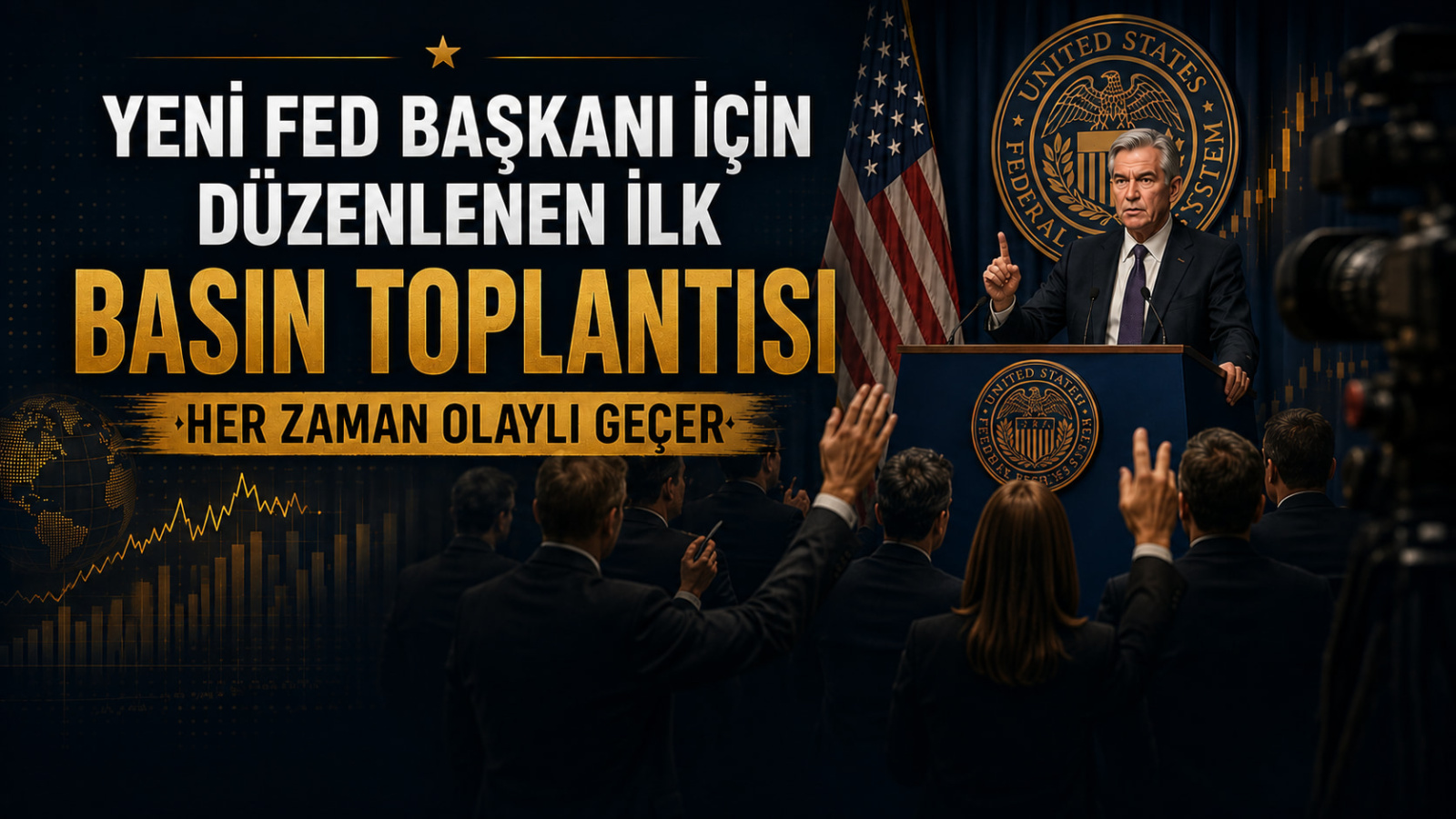 Yeni Fed Başkanı İçin Düzenlenen İlk Basın Toplantısı Her Zaman Olaylı Geçer