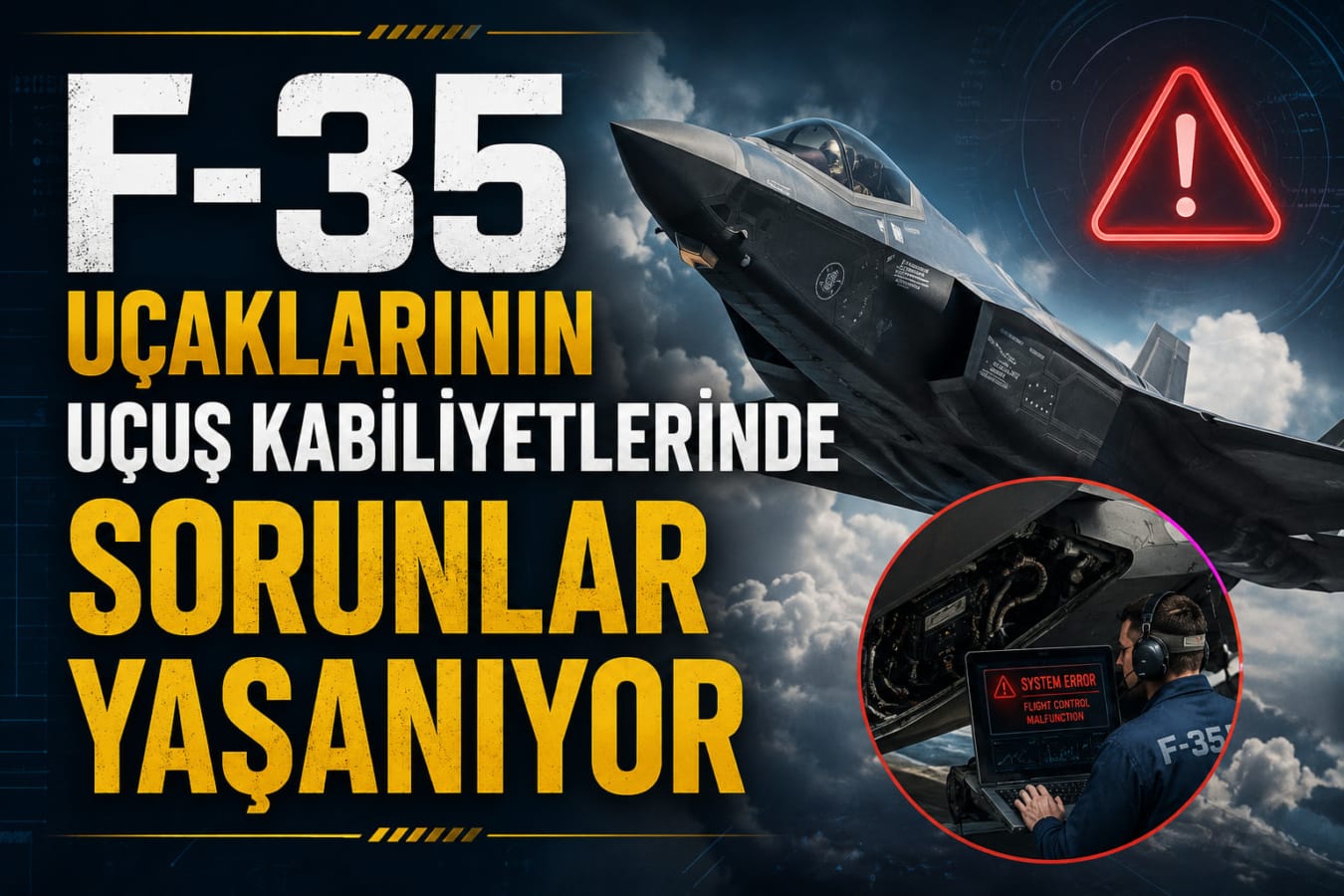 F-35 Uçaklarının Uçuş Kabiliyetlerinde Sorunlar Yaşanıyor