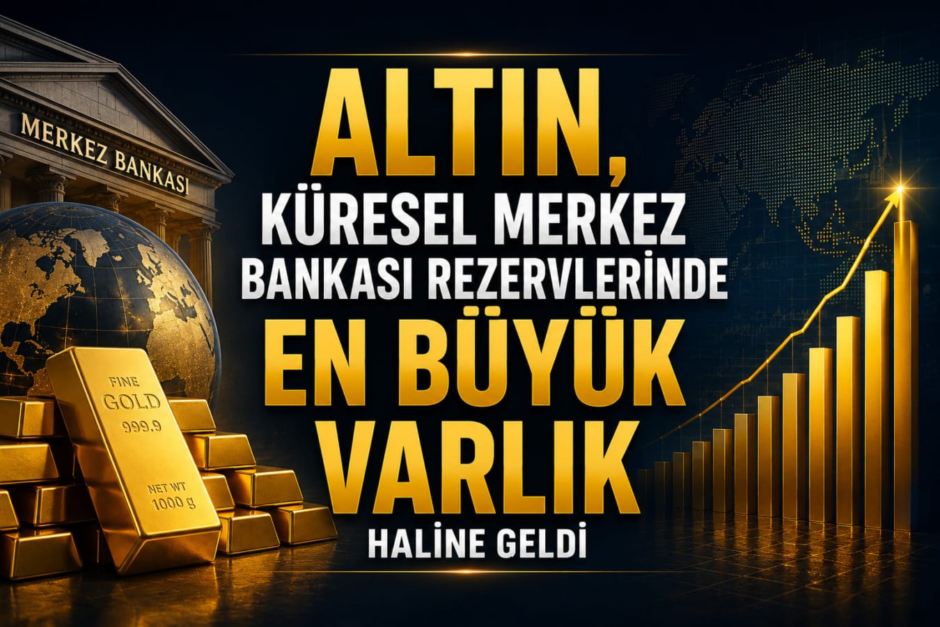 Altın, Küresel Merkez Bankası Rezervlerinde En Büyük Varlık Haline Geldi