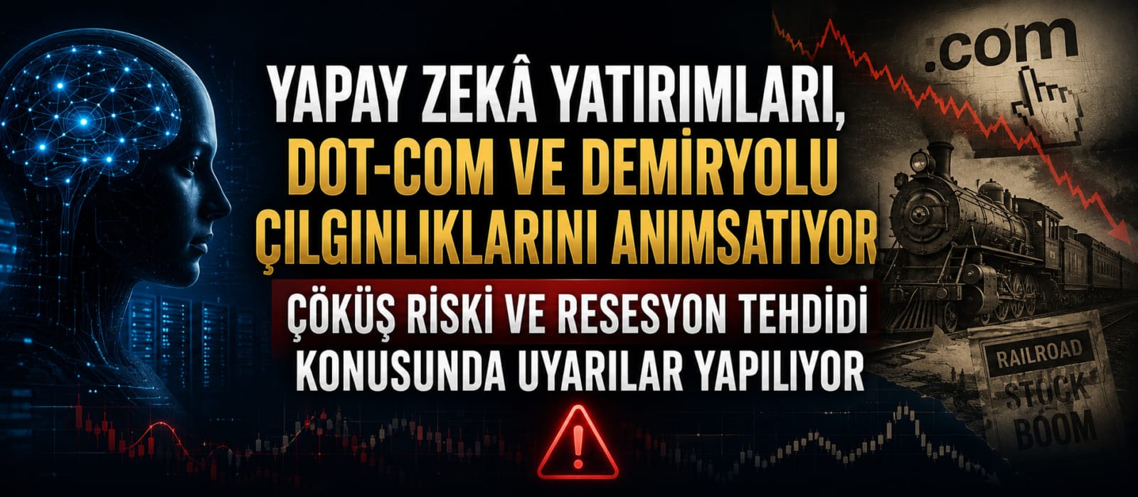 Yapay Zekâ Yatırımları, Dot-Com ve Demiryolu Çılgınlıklarını Anımsatıyor; Çöküş Riski ve Resesyon Tehdidi Konusunda Uyarılar Yapılıyor