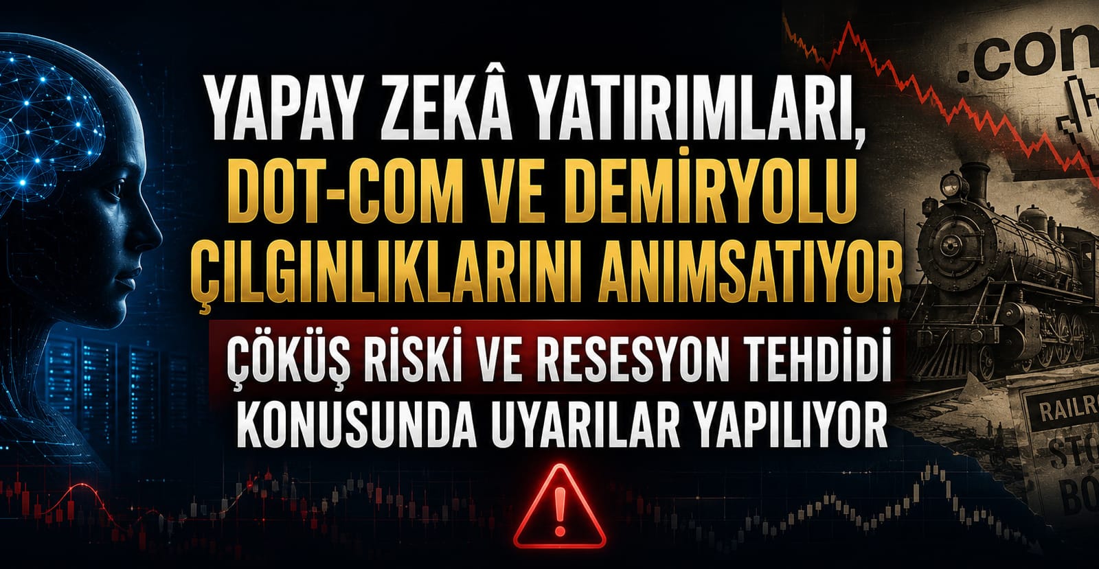 Yapay Zekâ Yatırımları, Dot-Com ve Demiryolu Çılgınlıklarını Anımsatıyor; Çöküş Riski ve Resesyon Tehdidi Konusunda Uyarılar Yapılıyor