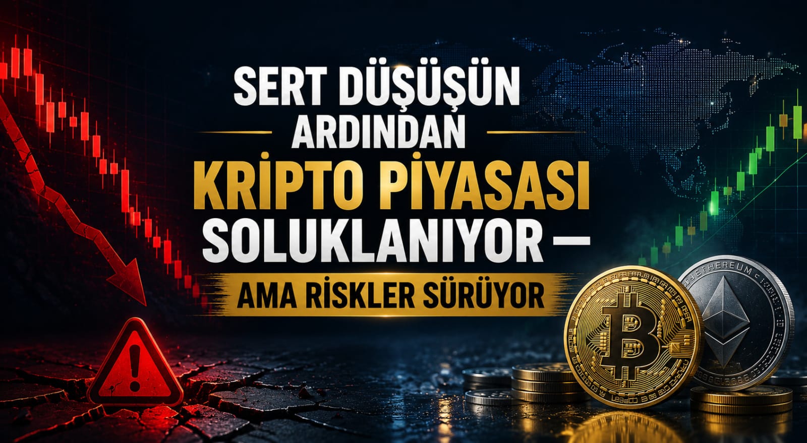 Sert Düşüşün Ardından Kripto Piyasası Soluklanıyor — Ama Riskler Sürüyor
