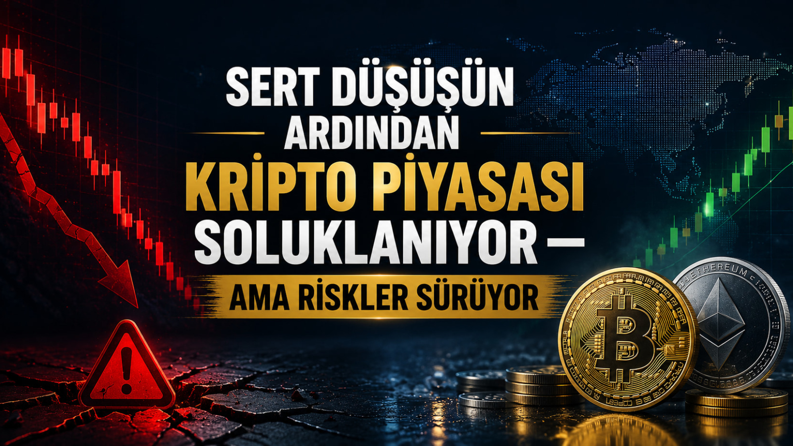 Sert Düşüşün Ardından Kripto Piyasası Soluklanıyor — Ama Riskler Sürüyor