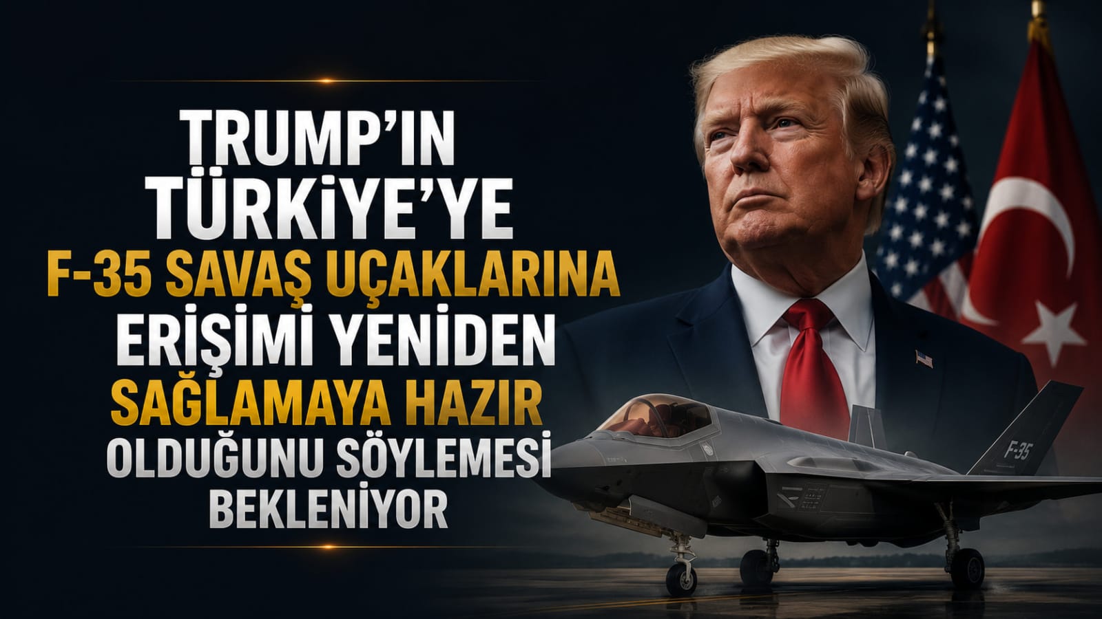 Trump'ın Türkiye'ye F-35 Savaş Uçaklarına Erişimi Yeniden Sağlamaya Hazır Olduğunu Söylemesi Bekleniyor