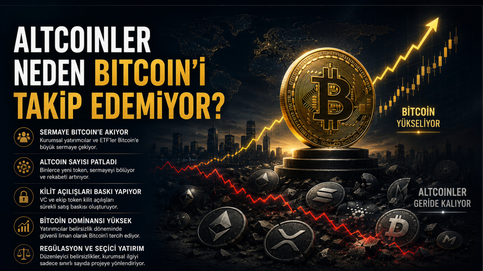 Altcoinler Neden Bitcoin'i Takip Edemiyor?