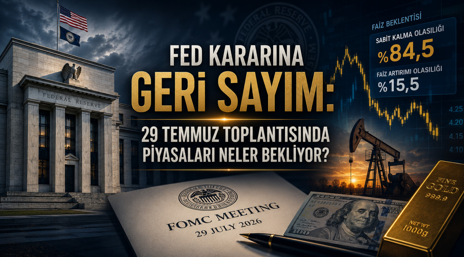 Fed Kararına Geri Sayım: 29 Temmuz Toplantısında Piyasaları Neler Bekliyor?