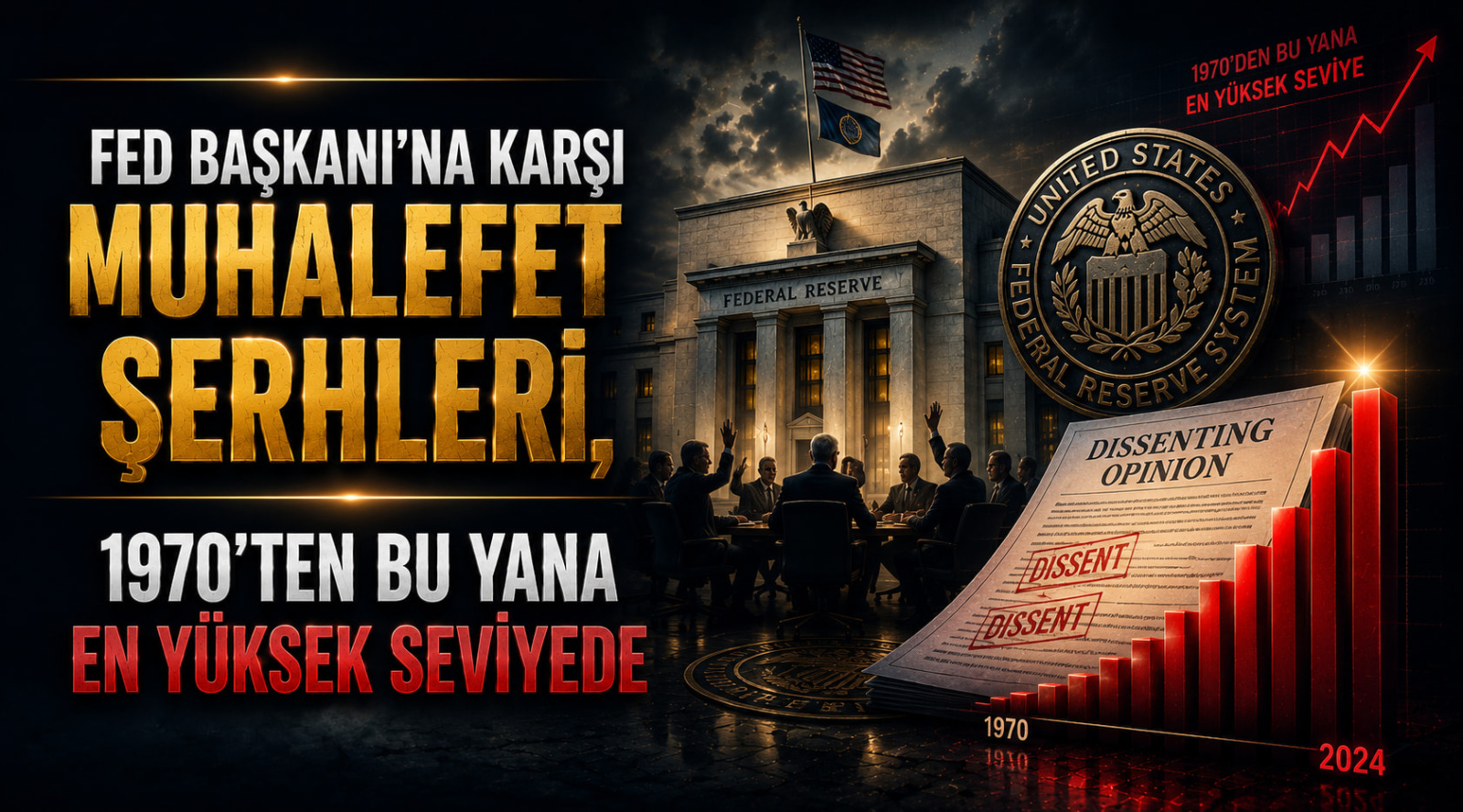 Fed Başkanı'na Karşı Muhalefet Şerhleri, 1970'ten Bu Yana En Yüksek Seviyede