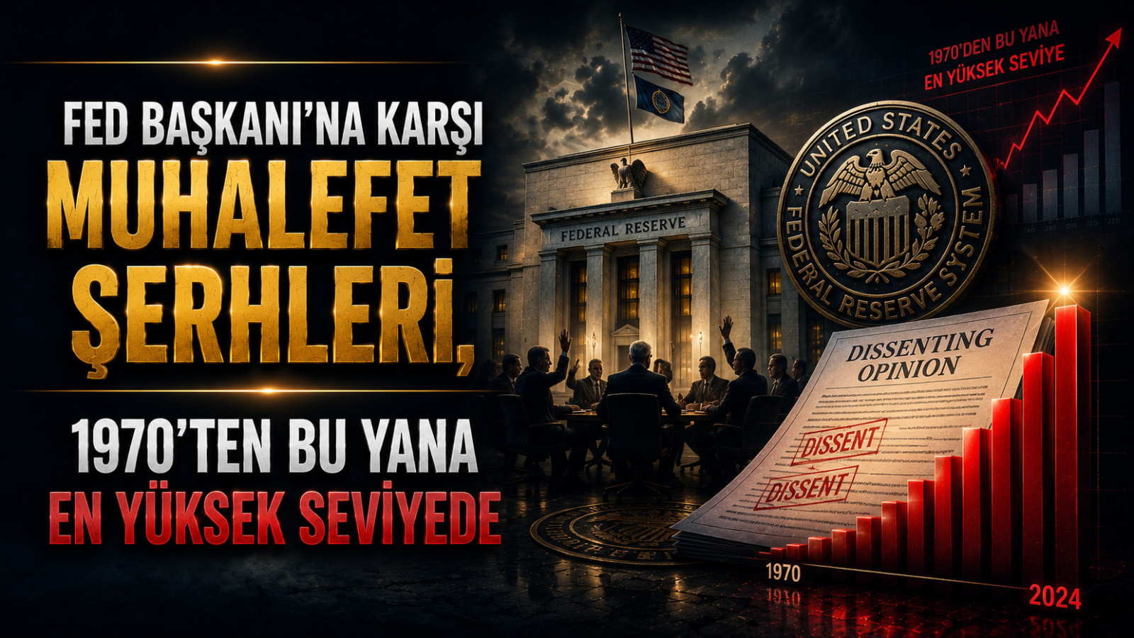 Fed Başkanı'na Karşı Muhalefet Şerhleri, 1970'ten Bu Yana En Yüksek Seviyede