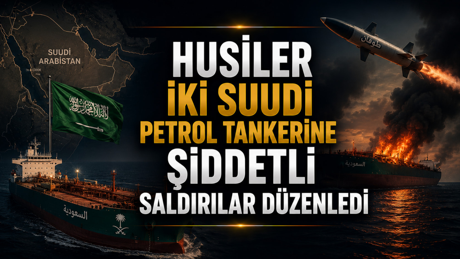 Husiler İki Suudi Petrol Tankerine Şiddetli Saldırılar Düzenledi