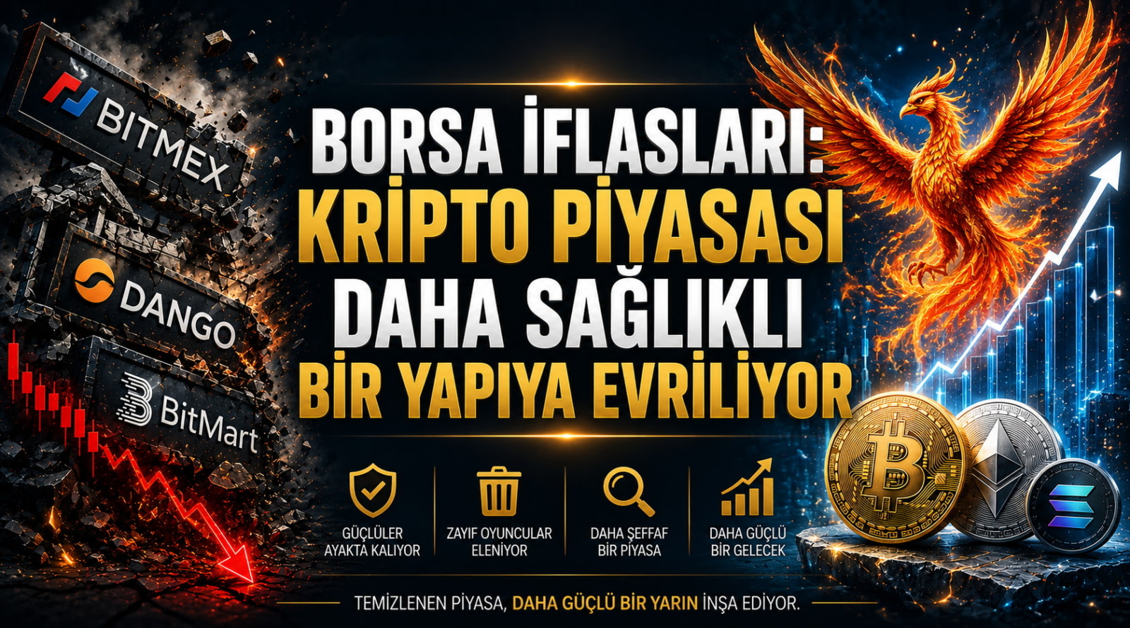 Borsa İflasları: Kripto Piyasası Daha Sağlıklı Bir Yapıya Evriliyor
