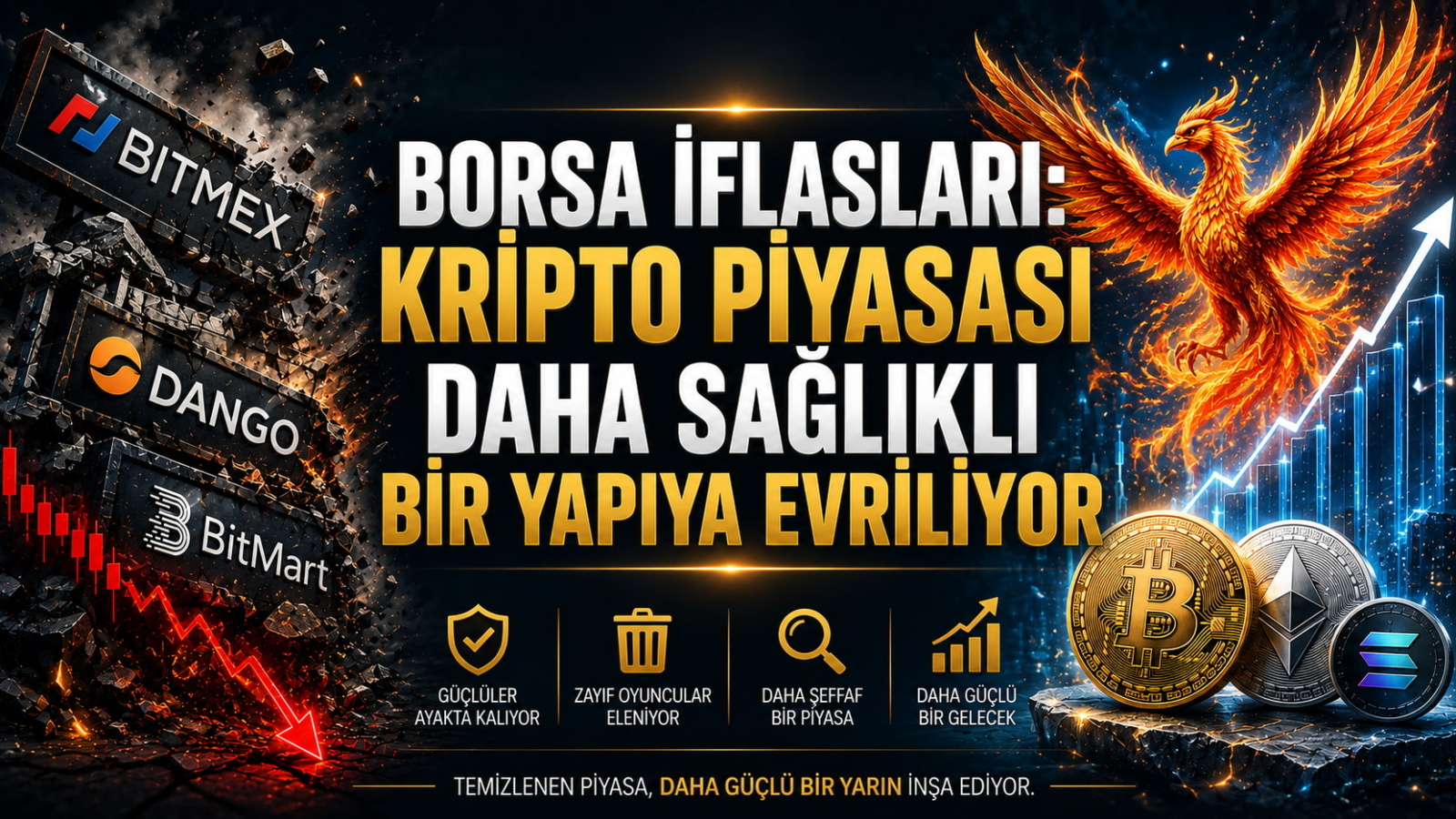 Borsa İflasları: Kripto Piyasası Daha Sağlıklı Bir Yapıya Evriliyor
