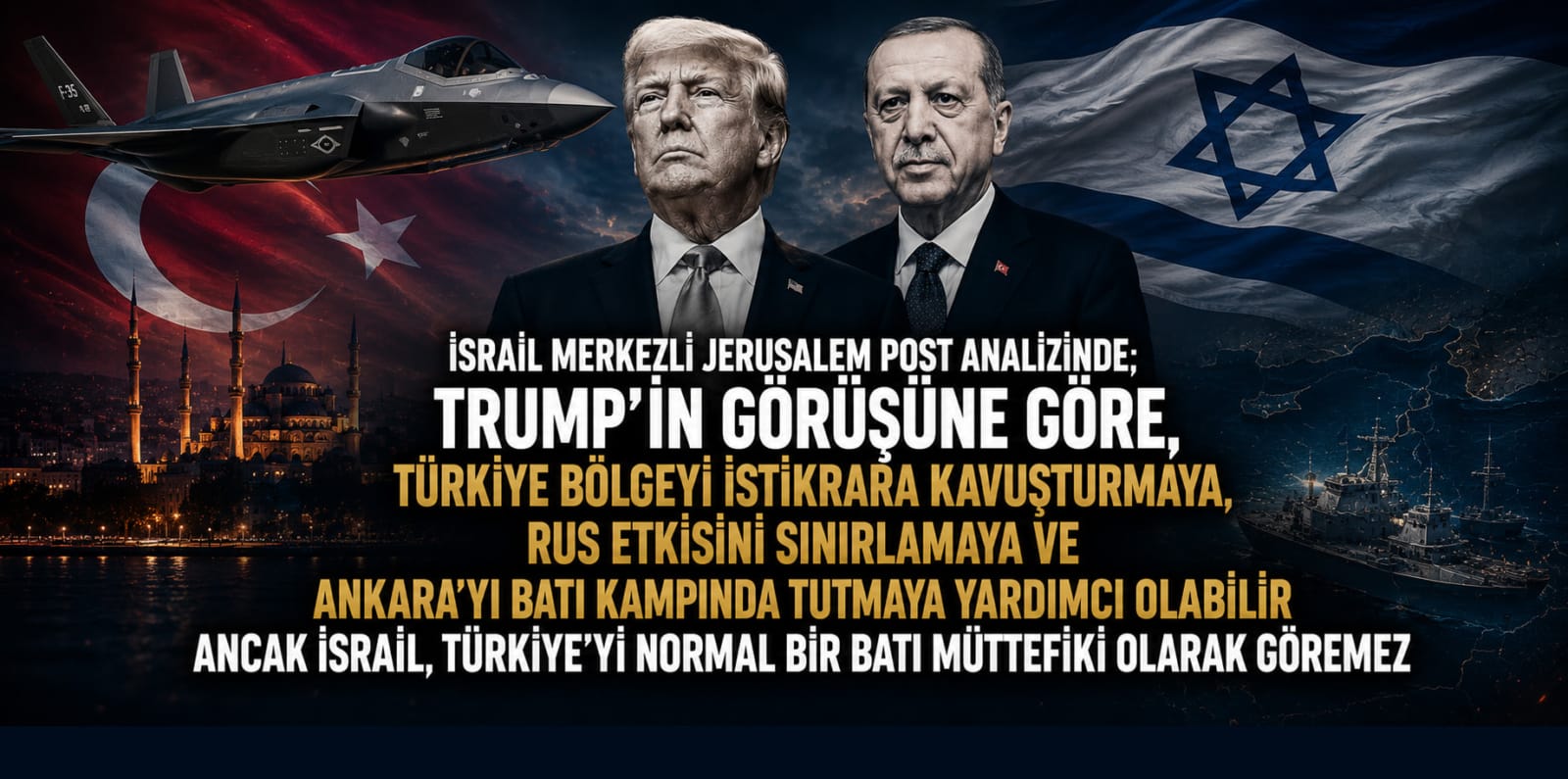 Trump'ın Değişen Güvenlik Mesajı: İsrail, Türkiye ile F-35 Anlaşması Konusunda ABD ile Sürtüşme Yaşıyor 