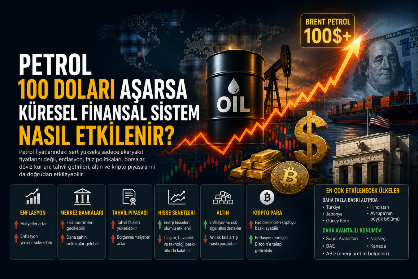Petrol 100 Doları Aşarsa Küresel Finansal Sistem Nasıl Etkilenir?