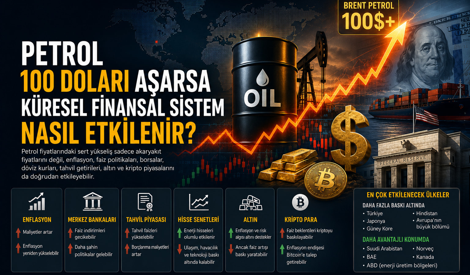 Petrol 100 Doları Aşarsa Küresel Finansal Sistem Nasıl Etkilenir?