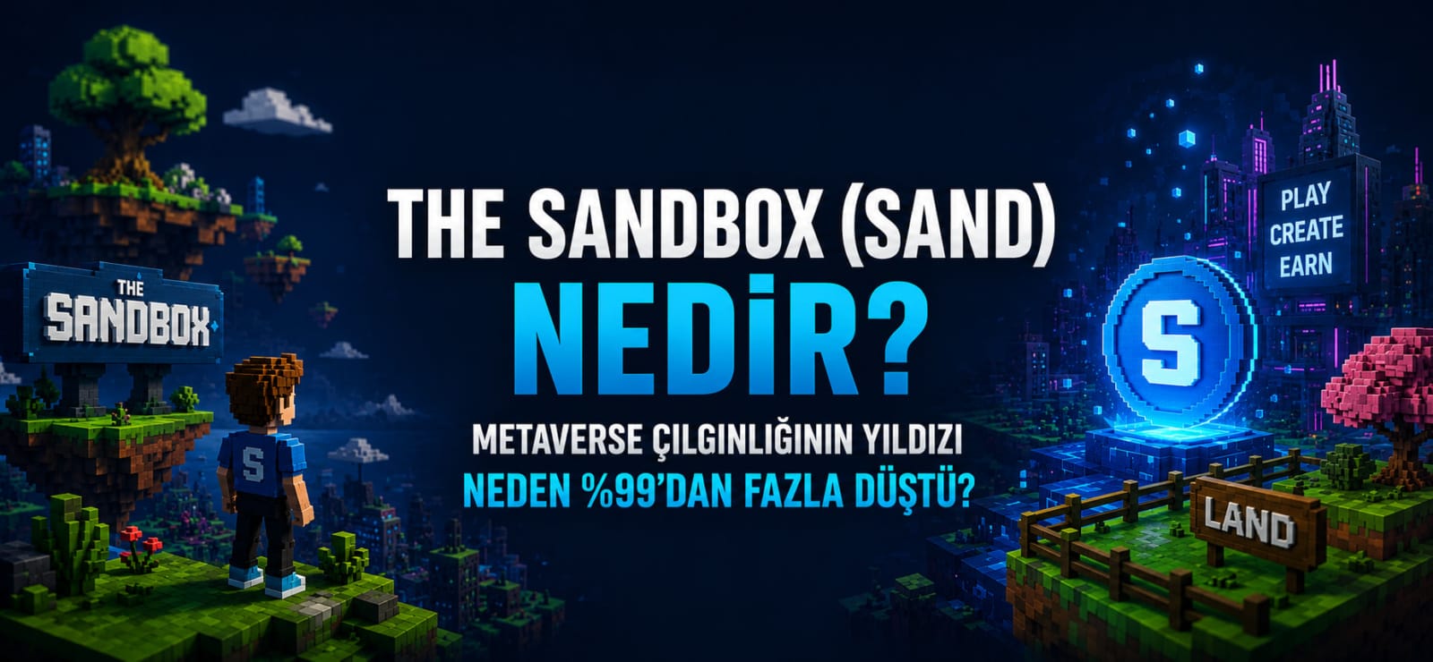 The Sandbox (SAND) Nedir? Metaverse'in Yıldızı Neden %99'dan Fazla Değer Kaybetti?