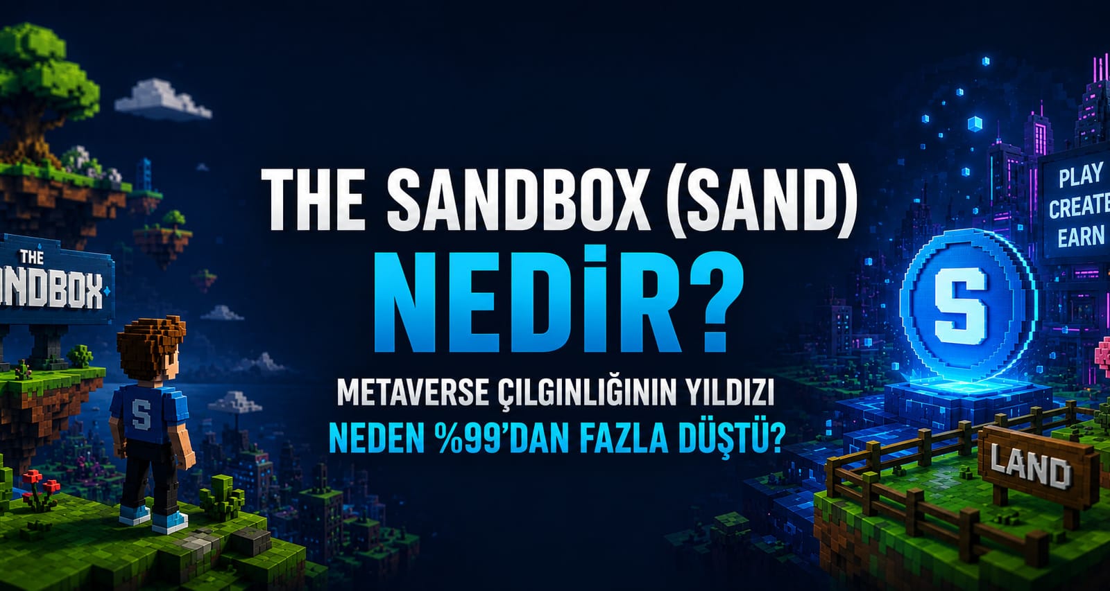 The Sandbox (SAND) Nedir? Metaverse'in Yıldızı Neden %99'dan Fazla Değer Kaybetti?
