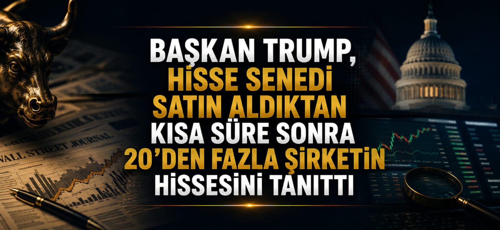 Başkan Trump, Hisse Senedi Satın Aldıktan Kısa Süre Sonra 20'den Fazla Şirketin Hissesini Tanıttı