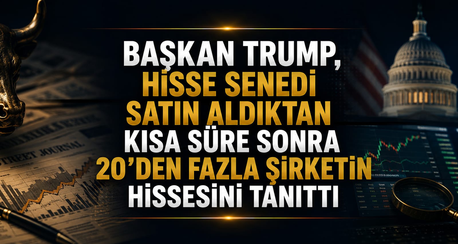 Başkan Trump, Hisse Senedi Satın Aldıktan Kısa Süre Sonra 20'den Fazla Şirketin Hissesini Tanıttı