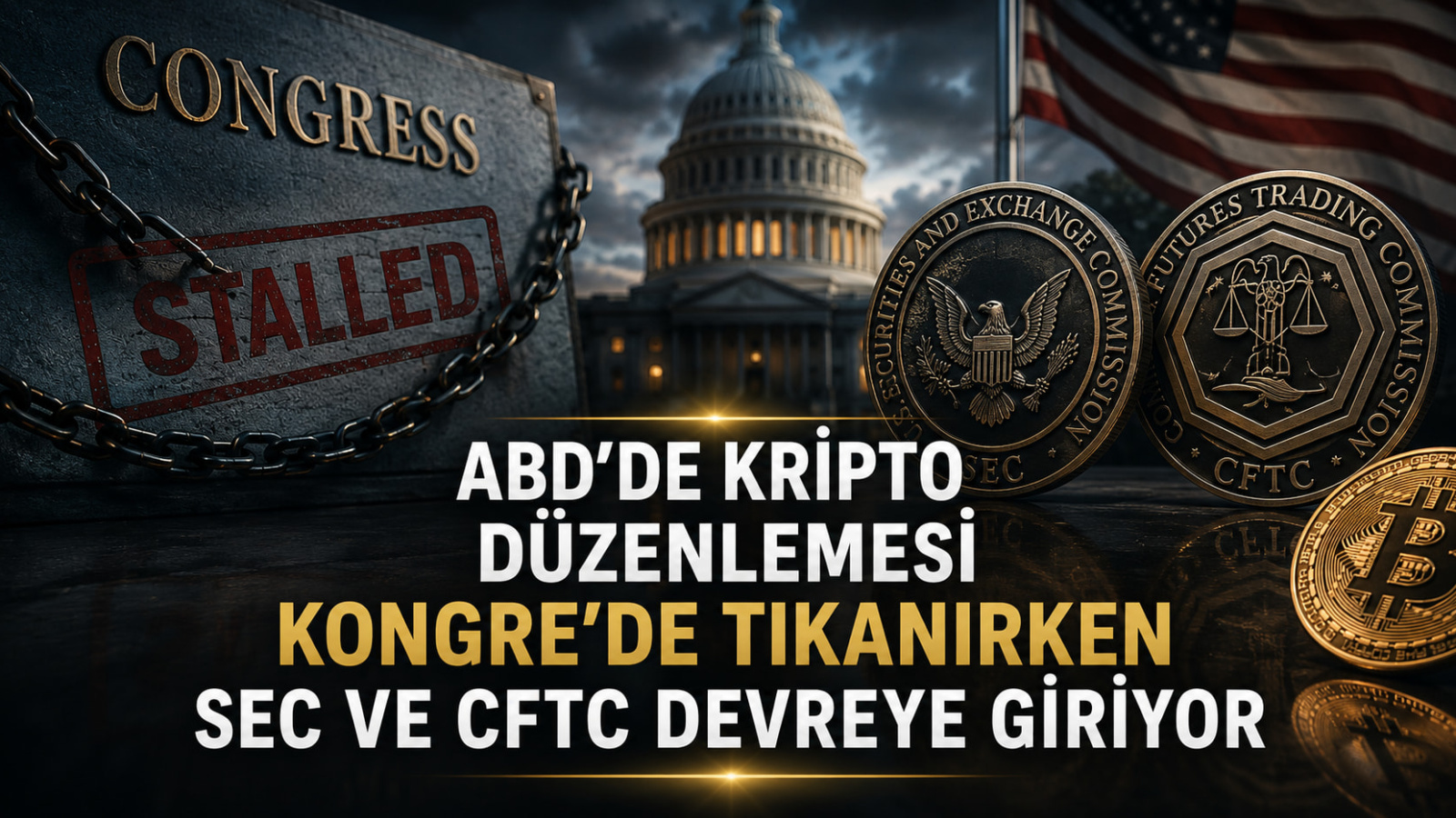 ABD'de Kripto Düzenlemesi Kongre'de Tıkanırken SEC ve CFTC Devreye Giriyor