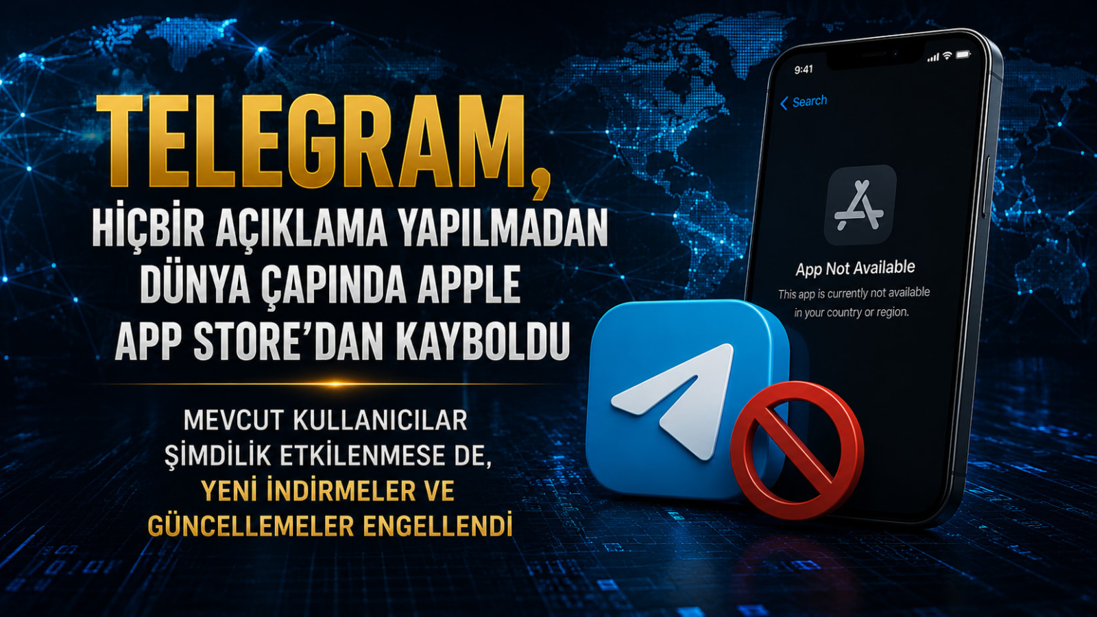 Telegram, Hiçbir Açıklama Yapılmadan Dünya Çapında Apple App Store'dan Kayboldu