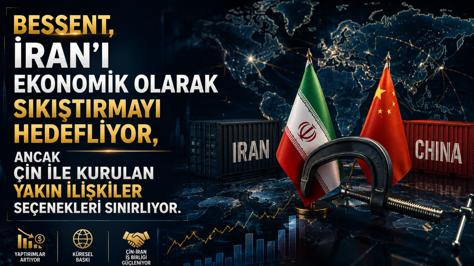 Bessent, İran'ı ekonomik olarak sıkıştırmayı hedefliyor, ancak Çin ile kurulan yakın ilişkiler seçenekleri sınırlıyor