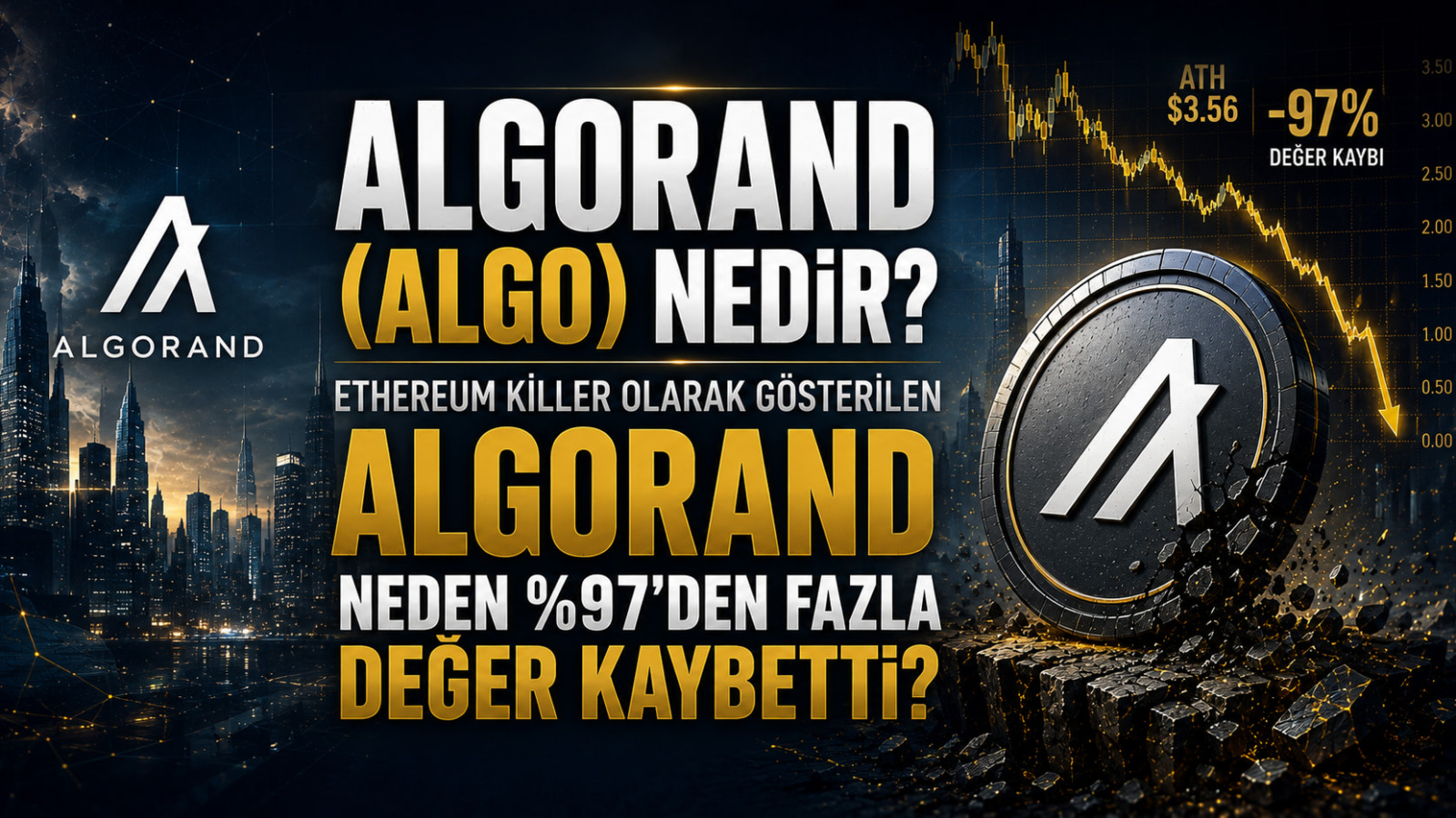 Algorand (ALGO) Nedir? “Ethereum Killer” Olarak Gösterilen Algorand Neden %97’den Fazla Düştü?