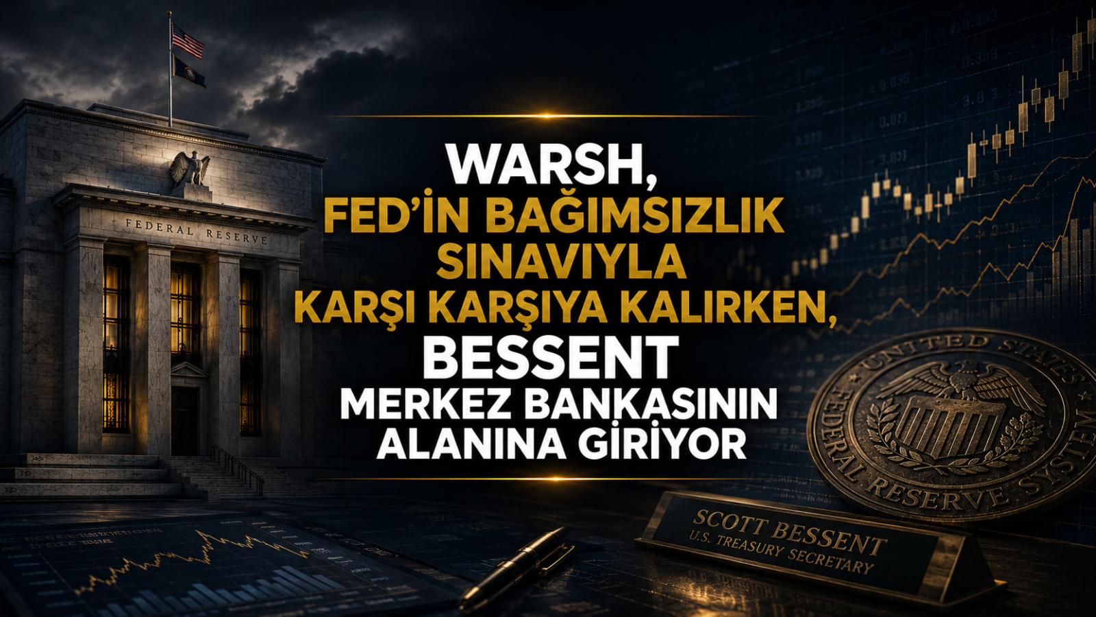 Warsh, Fed’in Bağımsızlık Sınavıyla Karşı Karşıya Kalırken, Bessent Merkez Bankasının Alanına Giriyor