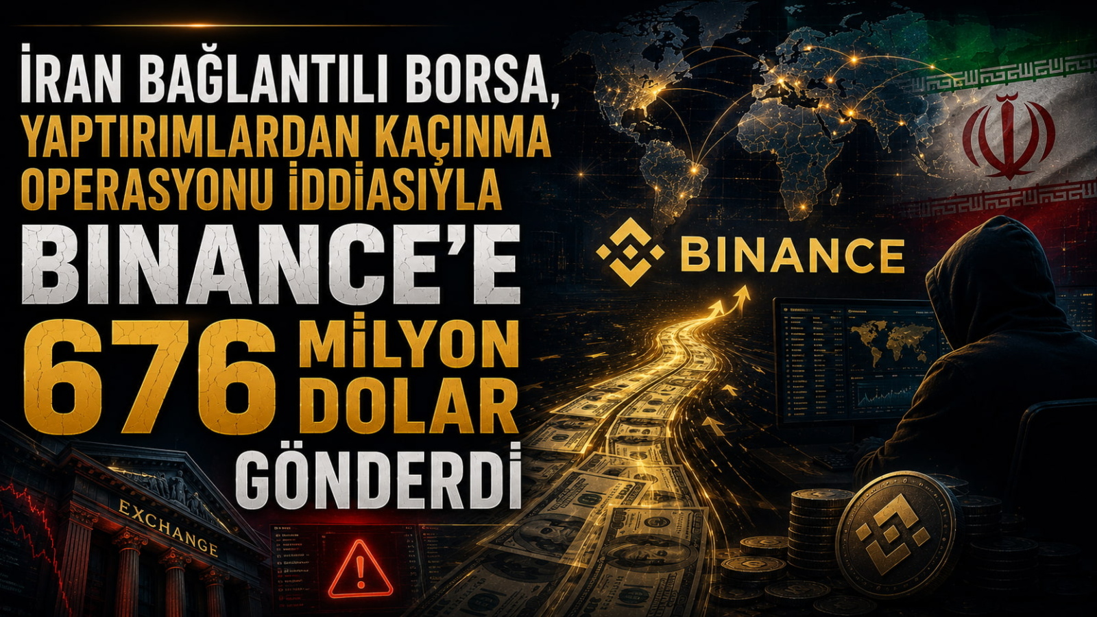 İran Bağlantılı Borsa, Yaptırımlardan Kaçınma Amacıyla Binance'e 676 milyon Dolar Gönderdi
