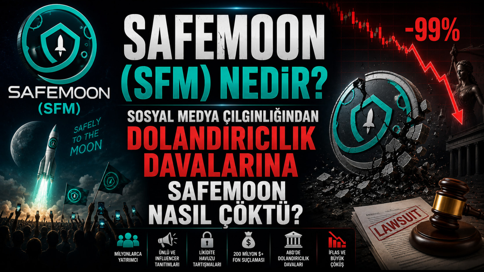 SafeMoon (SFM) Nedir? Sosyal Medya Çılgınlığından Dolandırıcılık Davalarına SafeMoon Nasıl Çöktü?