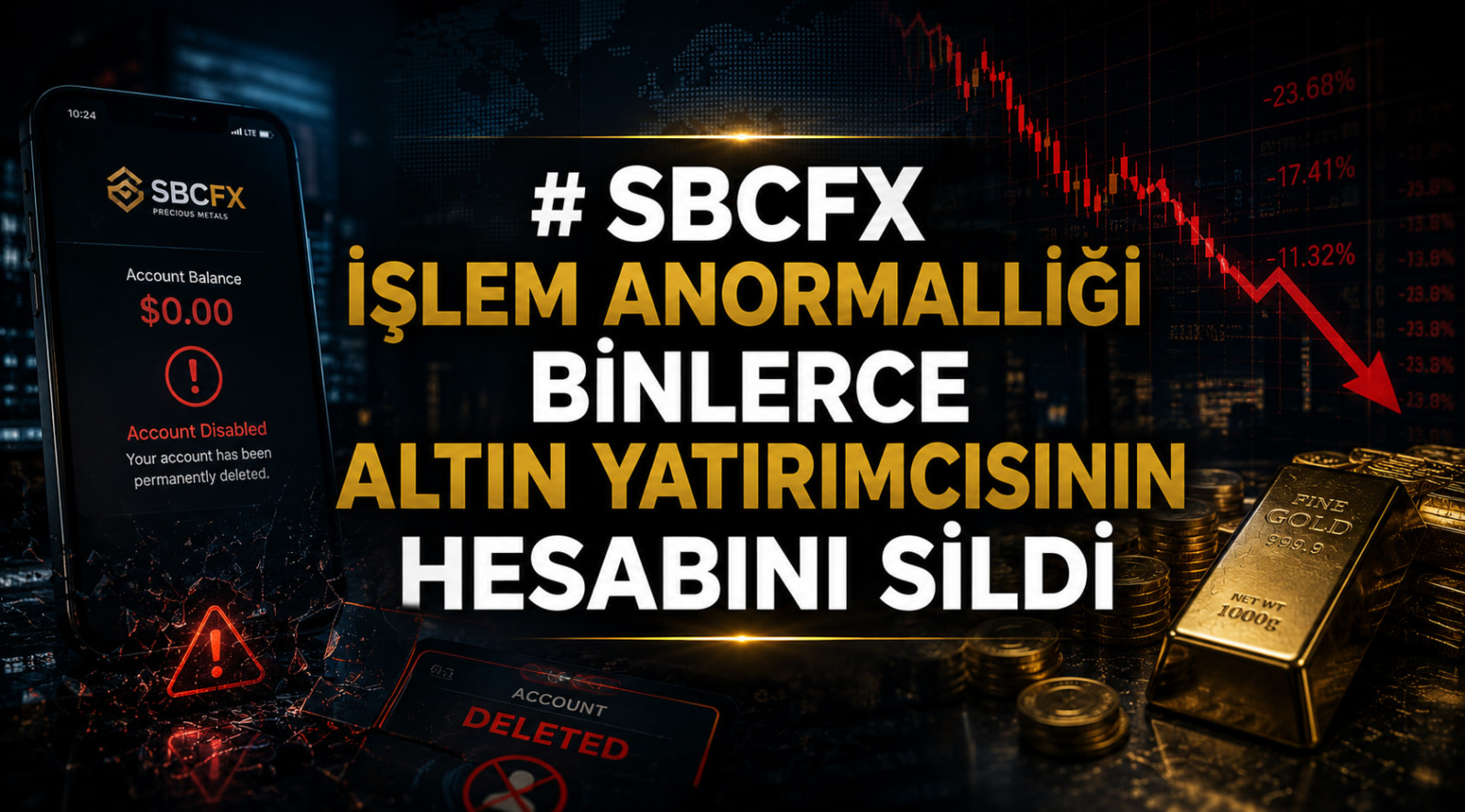 SBCFX İşlem Anormalliği Binlerce Altın Yatırımcısının Hesabını Sildi