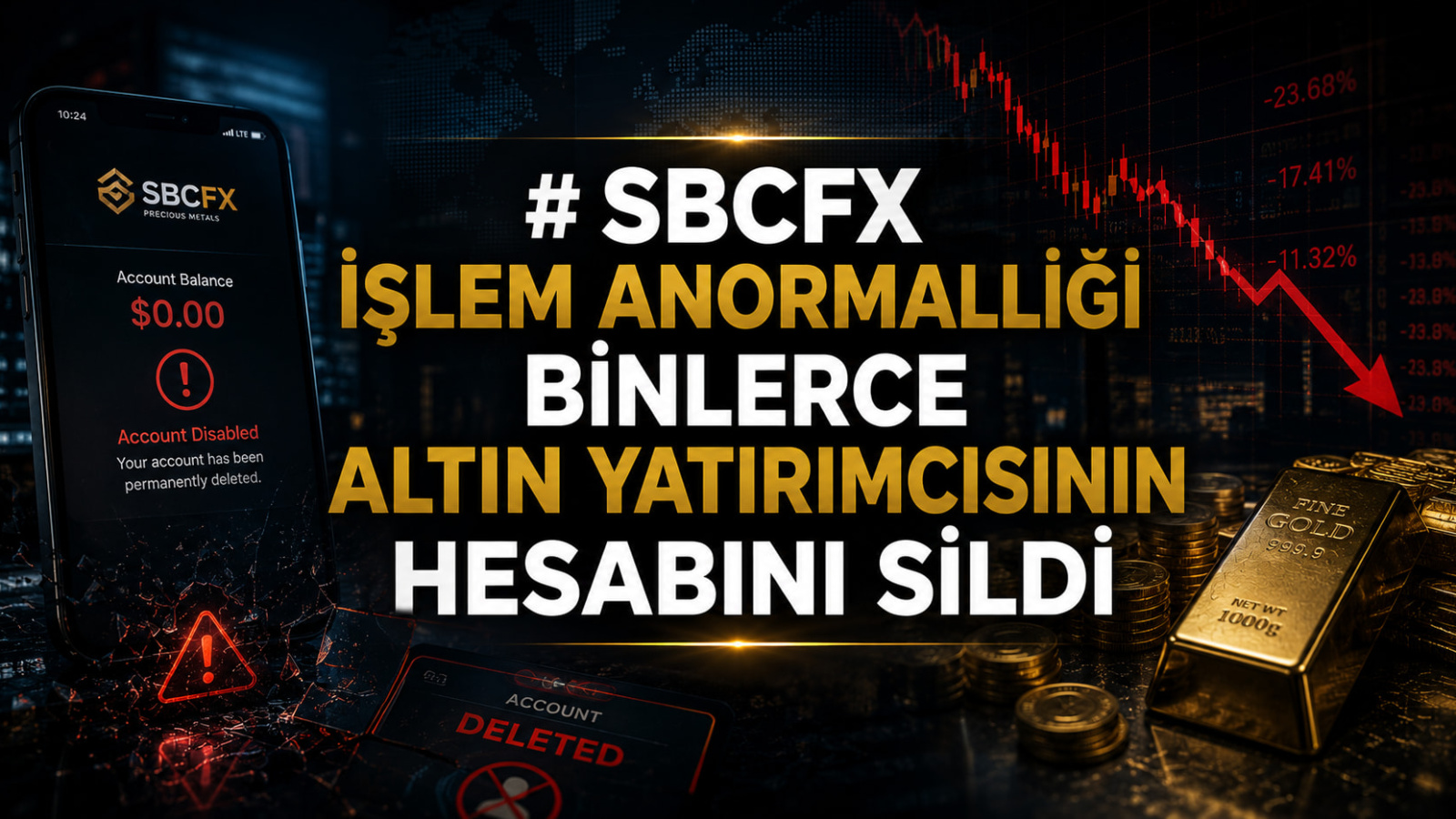 SBCFX İşlem Anormalliği Binlerce Altın Yatırımcısının Hesabını Sildi