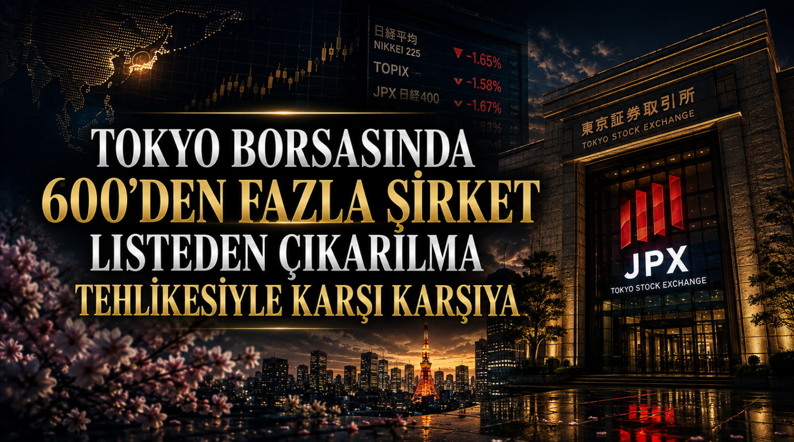 Tokyo Borsasında 600'den Fazla Şirket Listeden Çıkarılma Tehlikesiyle Karşı Karşıya