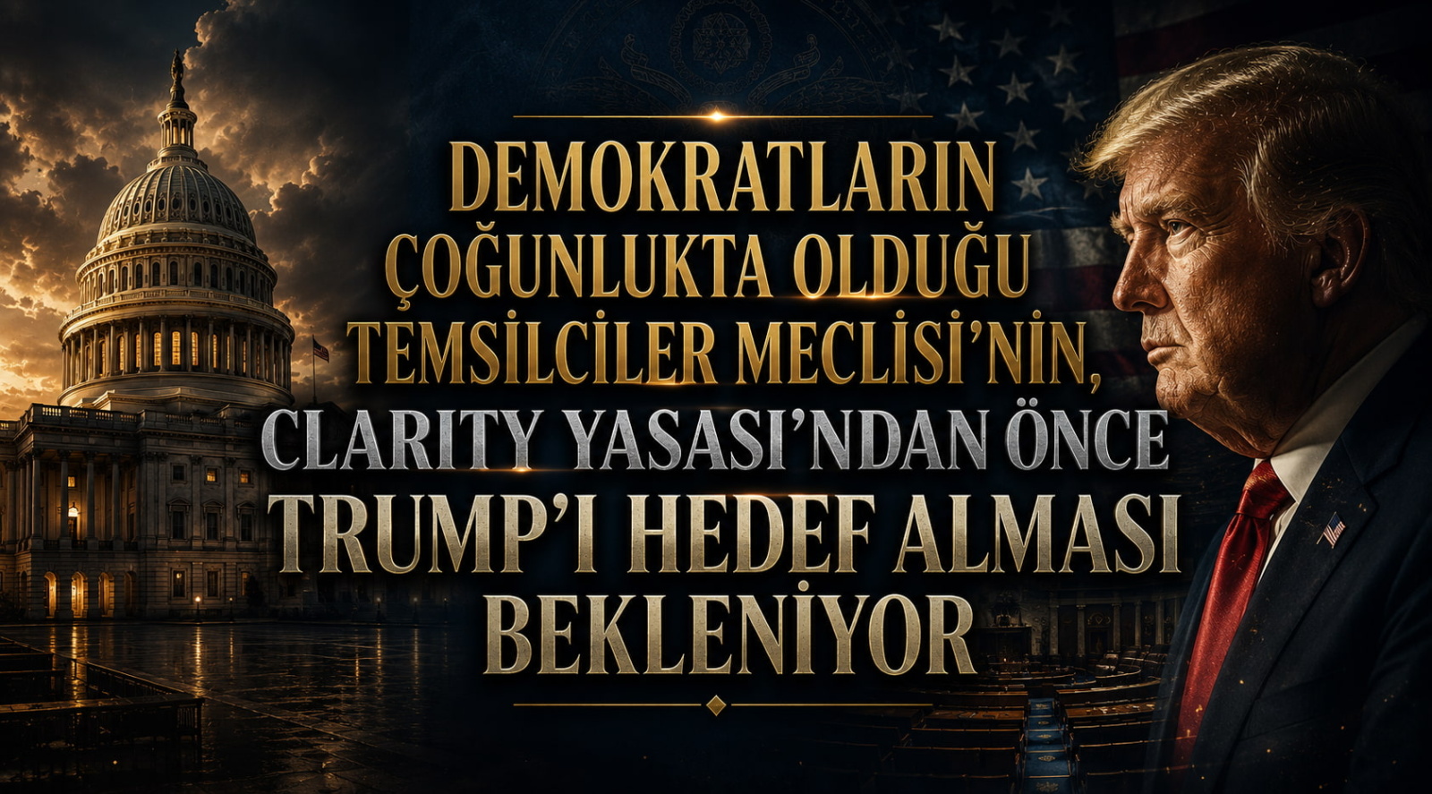 Demokratların Çoğunlukta Olduğu Temsilciler Meclisi'nin, Clarity Yasası'ndan Önce Trump'ı Hedef Alması Bekleniyor