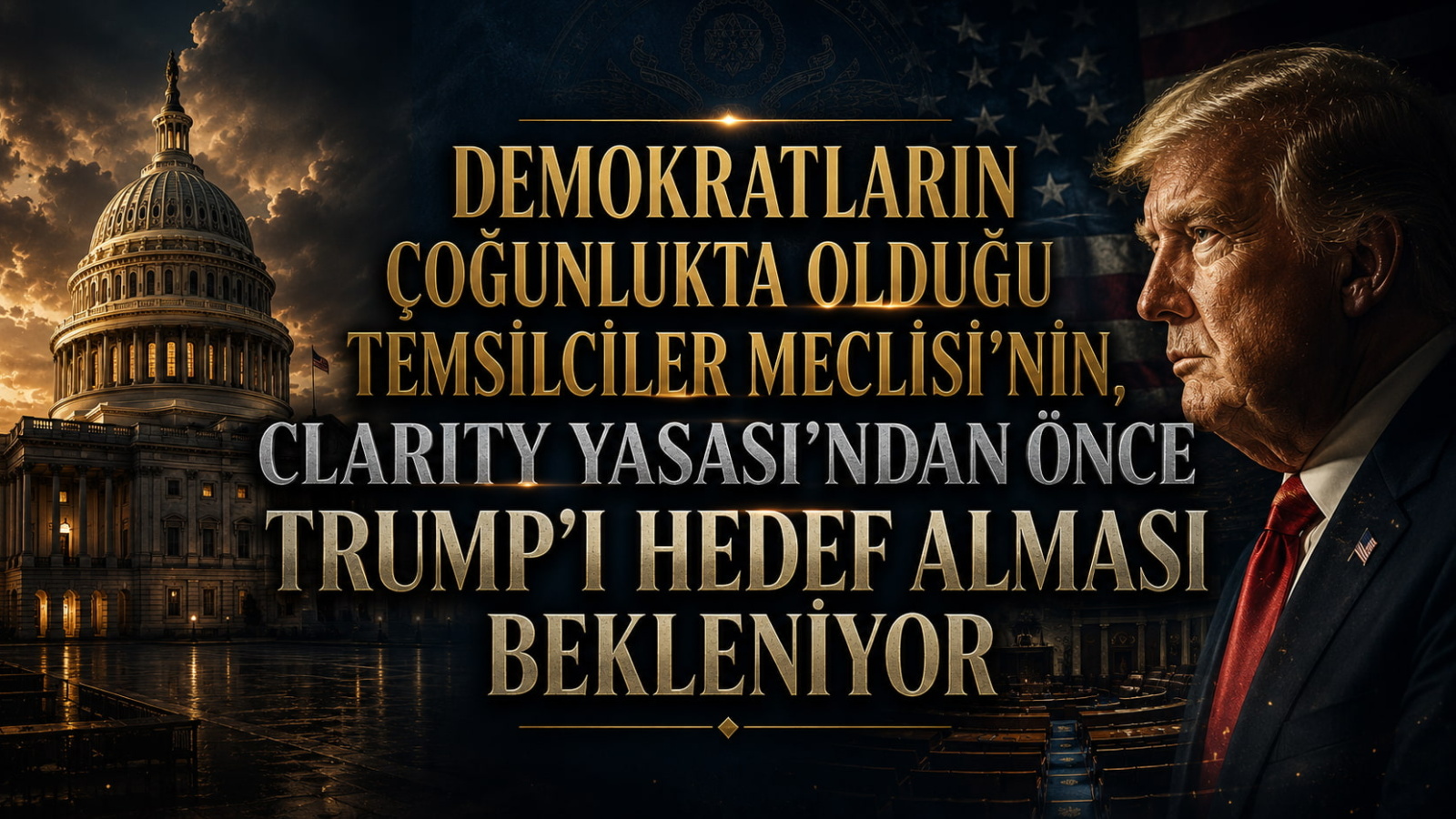 Demokratların Çoğunlukta Olduğu Temsilciler Meclisi'nin, Clarity Yasası'ndan Önce Trump'ı Hedef Alması Bekleniyor
