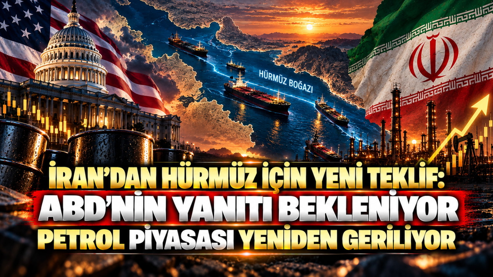 İran'dan Hürmüz İçin Yeni Teklif: ABD'nin Yanıtı Bekleniyor, Petrol Piyasası Yeniden Geriliyor