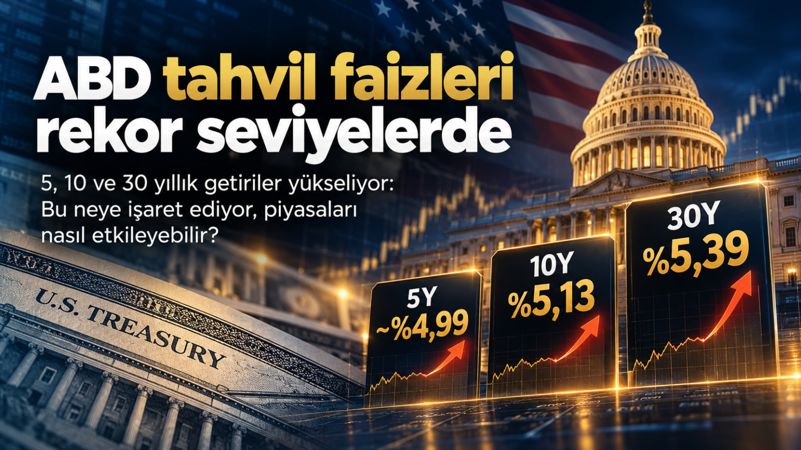ABD Tahvil Faizlerinde Kritik Eşik: 5, 10 ve 30 Yıllık Getiriler Neden Yükseliyor?