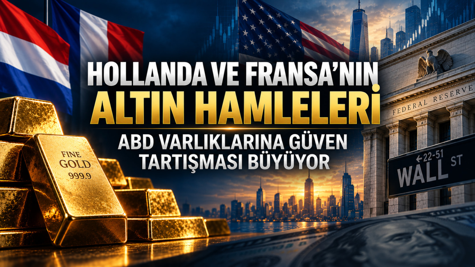 Hollanda ve Fransa’nın Altın Hamlesi: ABD Varlıklarına Güven Tartışması Büyüyor