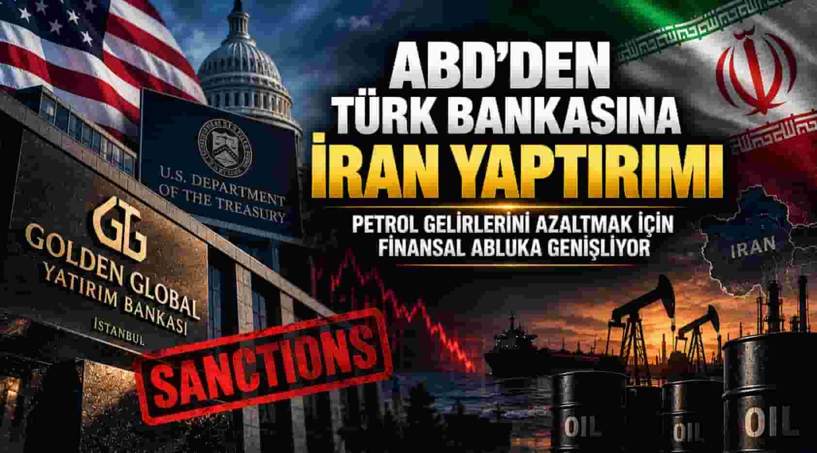 ABD’den Türk Bankasına İran Yaptırımı: Petrol Gelirleri İçin Finansal Abluka Genişliyor
