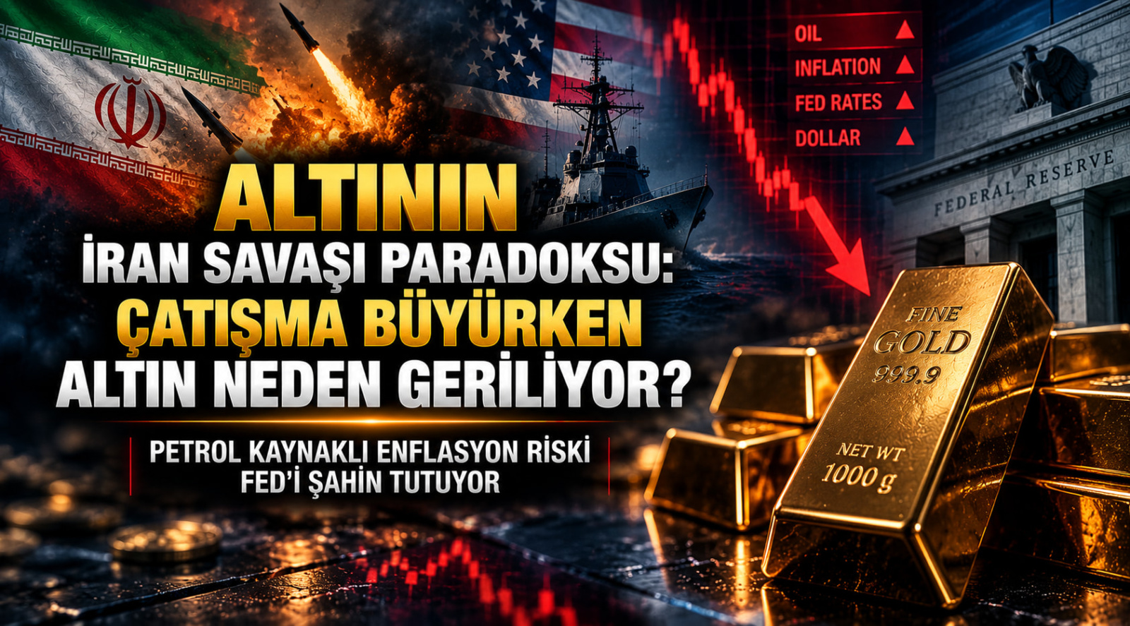 Altının İran Savaşı Paradoksu: Çatışma Büyürken Altın Neden Geriliyor?
