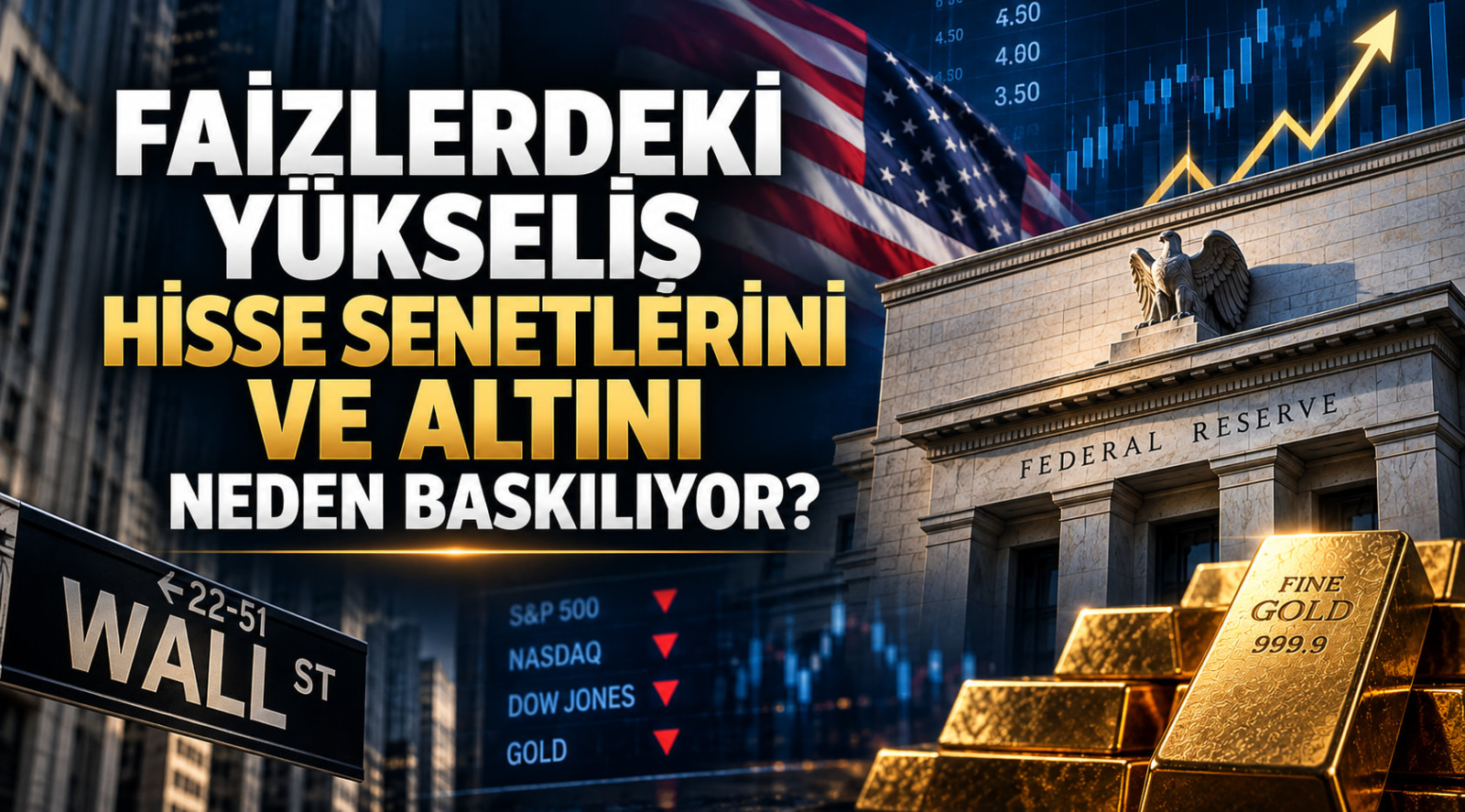 Faizlerdeki Yükseliş Hisse Senetlerini ve Altını Neden Baskılıyor?