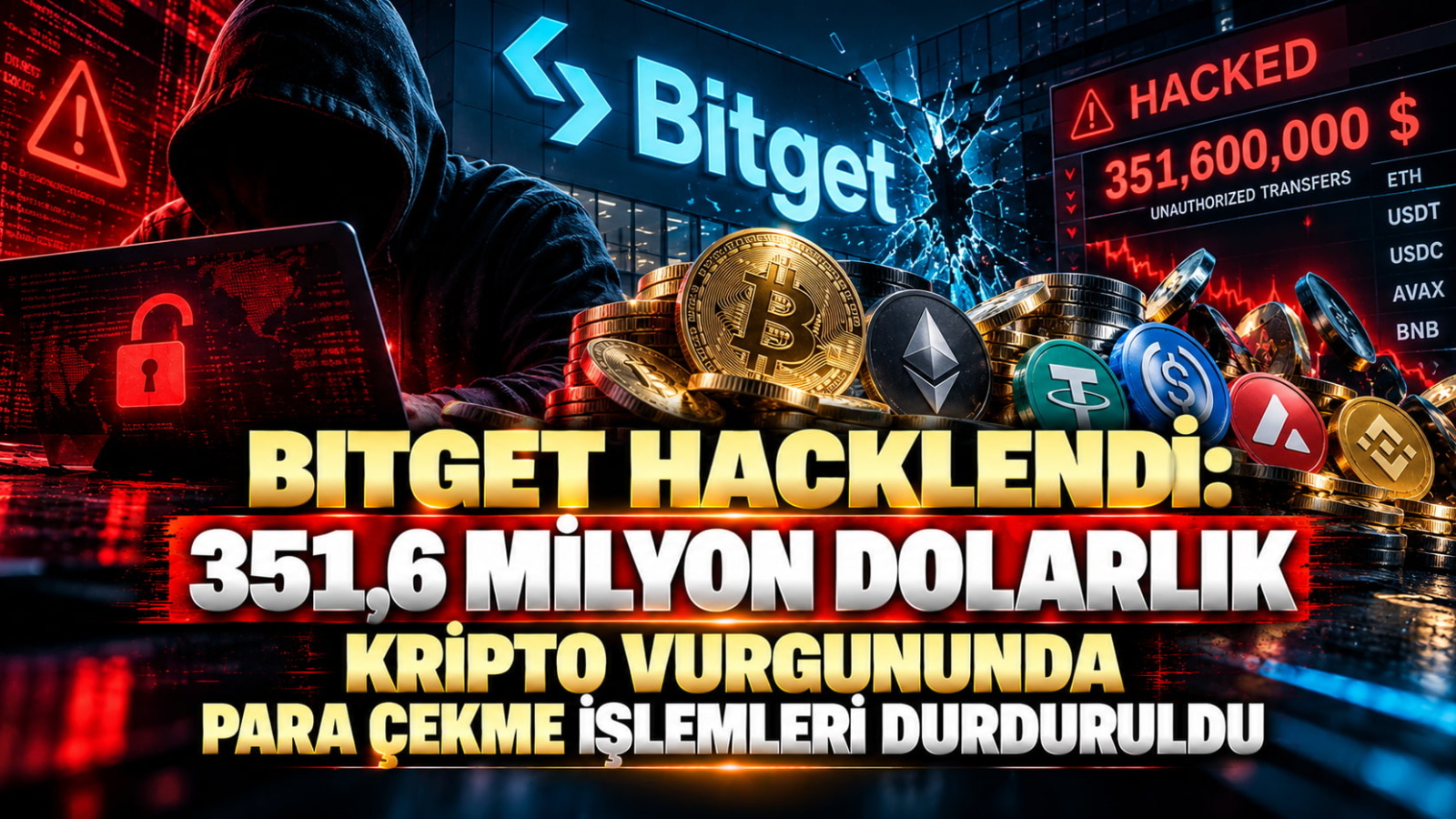 Bitget Hacklendi: 351,6 Milyon Dolarlık Kripto Vurgununda Para Çekme İşlemleri Durduruldu Kripto para borsası Bitget, bazı sıcak cüzdanlarında gerçekleşen yetkisiz transferler nedeniyle yaklaşık 351,6 milyon $ değerinde kripto varlığın etkilendiğini doğruladı. Olay, 2026'nın en büyük kripto para güvenlik ihlallerinden biri olarak öne çıkarken, borsa para çekme işlemlerini geçici olarak durdurdu. Bitget CEO'su Gracy Chen'in açıklamasına göre güvenlik sistemleri, 24 Eylül'de saat 18.31 UTC'de bazı sıcak cüzdanlardan gerçekleştirilen yetkisiz transferleri tespit etti. Güvenlik ekibi bunun ardından acil müdahale protokollerini devreye aldı. Bitget'in Sıcak Cüzdanlarından Yüz Milyonlarca Dolarlık Transfer Olayın ilk işaretleri zincir üzerindeki hareketlerin analiz edilmesiyle ortaya çıktı. İlk aşamada Bitget'e ait olduğu etiketlenen cüzdanlardan yaklaşık 183 milyon $ değerinde ETH, USDT, USDC, AVAX ve BNB gibi varlıkların yeni oluşturulmuş tek bir adrese aktarıldığı görüldü. Daha sonra yapılan incelemelerde olayın toplam büyüklüğünün yaklaşık 351,6 milyon $ olduğu Bitget tarafından doğrulandı. Transferlerin ardından yeni oluşturulan bir cüzdanın Arbitrum üzerinde yaklaşık 19,67 milyon $ USDT0 kullanarak altı dakika içerisinde 7.111 ETH satın aldığı belirlendi. Söz konusu işlemlerin UniswapX ve 1inch Fusion üzerinden gerçekleştirildiği ve bazı alımlarda piyasa fiyatının yaklaşık %5 üzerinde ödeme yapıldığı bildirildi. Bitget Soğuk Cüzdanların Güvende Olduğunu Açıkladı Bitget, saldırının cüzdan altyapısının tamamını etkilemediğini açıkladı. Şirkete göre olay, sıcak ve warm wallet katmanlarının belirli bölümleriyle sınırlı kaldı. Soğuk cüzdanların güvenli olduğu ve kullanıcı hesap bakiyelerinde herhangi bir değişiklik bulunmadığı belirtildi. Bu ayrım, borsanın varlık güvenliği açısından kritik önem taşıyor. Sıcak cüzdanlar internete bağlı oldukları için günlük para yatırma ve çekme işlemlerinde kullanılırken, soğuk cüzdanlar çevrimdışı ortamda tutuluyor. 464 Milyon Dolarlık Koruma Fonu Devreye Girebilir Bitget, olaydan etkilenen yaklaşık 351,6 milyon $ tutarındaki kaybın tamamının User Protection Fund tarafından karşılanabileceğini açıkladı. Şirketin açıklamasına göre söz konusu koruma fonunda 464 milyon $'dan fazla varlık bulunuyor. Bitget ayrıca kullanıcı varlıklarının korunduğunu ve hesap bakiyelerinin doğru olduğunu belirtti. Bu açıklama, saldırının doğrudan kullanıcıların hesap bakiyelerinde kalıcı bir açık oluşturup oluşturmadığı konusundaki endişeleri azaltmayı amaçlıyor. Para Çekme İşlemleri Geçici Olarak Durduruldu Bitget, güvenlik soruşturması devam ederken para çekme işlemlerini geçici olarak askıya aldı. Buna karşılık para yatırma ve alım satım işlemlerinin devam ettiği bildirildi. Borsa, şüpheli transferlerle bağlantılı adresleri tespit ederek işaretlediğini ve kolluk kuvvetleri ile zincir üstü güvenlik şirketlerini soruşturmaya dahil ettiğini açıkladı. Şirket ayrıca olayla ilgili gelişmeleri saatlik olarak paylaşacağını ve saldırının temel nedenini, kullanılan yöntemi ve alınacak düzeltici önlemleri içeren kapsamlı bir raporu 24 saat içerisinde yayımlayacağını belirtti. Saldırının Nasıl Gerçekleştiği Henüz Açıklanmadı Olayın en önemli bilinmeyenlerinden biri, saldırganların Bitget'in cüzdan altyapısına nasıl erişim sağladığı. Bitget şu aşamada saldırı vektörü konusunda herhangi bir açıklama yapmadı. Soruşturma devam ettiği için saldırının teknik yöntemine ilişkin kesin bir değerlendirme bulunmuyor. Zincir üzerindeki hareketler ise saldırganların farklı varlıkları tek bir adreste topladıktan sonra bunları farklı işlemlerle dönüştürmeye başladığını gösteriyor. 2026'nın En Büyük Kripto Saldırılarından Biri Yaklaşık 351,6 milyon $ büyüklüğündeki olay, 2026 yılı içerisinde kripto sektöründe yaşanan en büyük güvenlik ihlallerinden biri konumunda. Saldırının büyüklüğü, merkezi kripto para borsalarında sıcak cüzdan güvenliğinin ve kullanıcı varlıklarının korunması konusundaki tartışmaları yeniden gündeme getiriyor. Bitget'in 464 milyon $'ın üzerinde koruma fonuna sahip olduğunu açıklaması, şirketin kaybı karşılayabilme kapasitesi açısından önemli bir unsur olurken, piyasanın asıl odağı saldırının nasıl gerçekleştiği ve borsanın güvenlik sistemlerinde hangi açığın kullanıldığı olacak. Kripto Piyasasında Güvenlik Riski Yeniden Gündemde Bitget olayı, kripto piyasasında fiyat hareketlerinin yanı sıra borsa ve cüzdan güvenliğinin de yatırımcılar açısından temel risklerden biri olduğunu bir kez daha ortaya koydu. Özellikle büyük miktarda varlığın kısa süre içerisinde farklı zincirlerde hareket ettirilebilmesi, zincir üstü izleme sistemlerinin önemini artırıyor. Bitget'in soruşturmasının sonucu ve yayımlayacağı teknik olay raporu, saldırının kaynağının ve kullanılan yöntemin anlaşılması açısından kritik olacak.