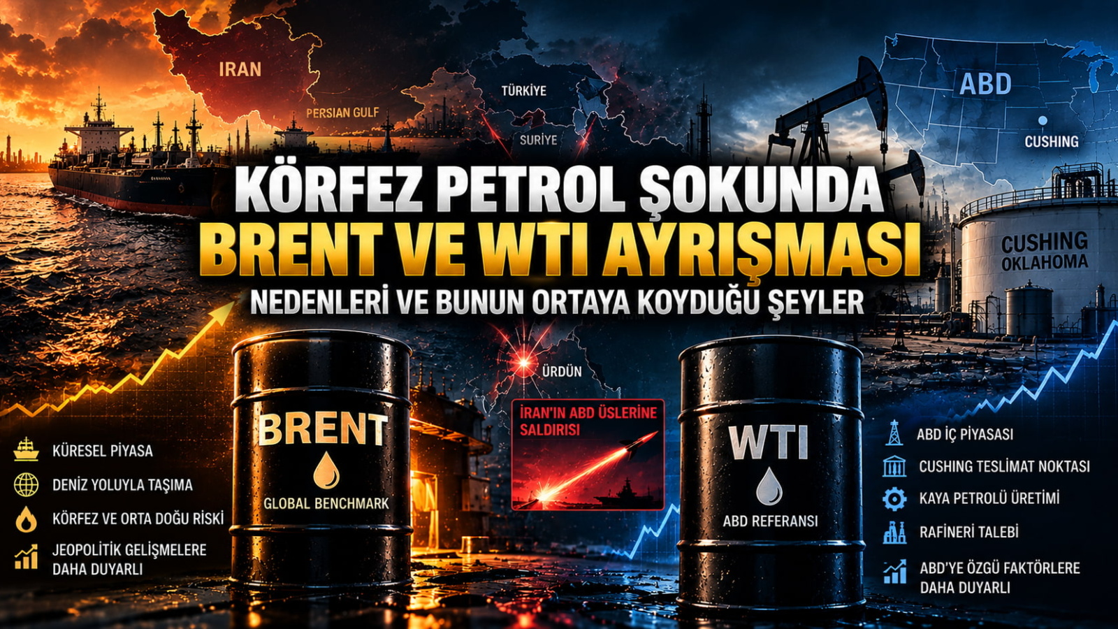 Körfez Petrol Şokunda Brent ve WTI Ayrışması: Fiyatlar Neyi Gösteriyor?