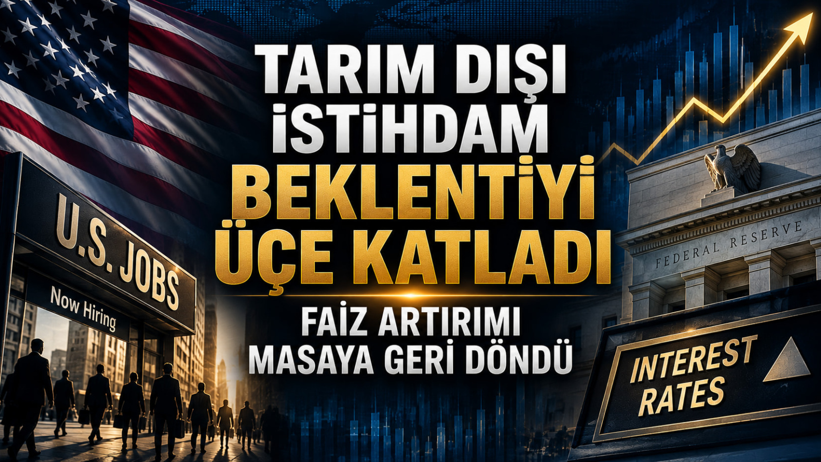 Tarım Dışı İstihdam Beklentiyi Üçe Katladı: Faiz Artırımı Masaya Geri Döndü