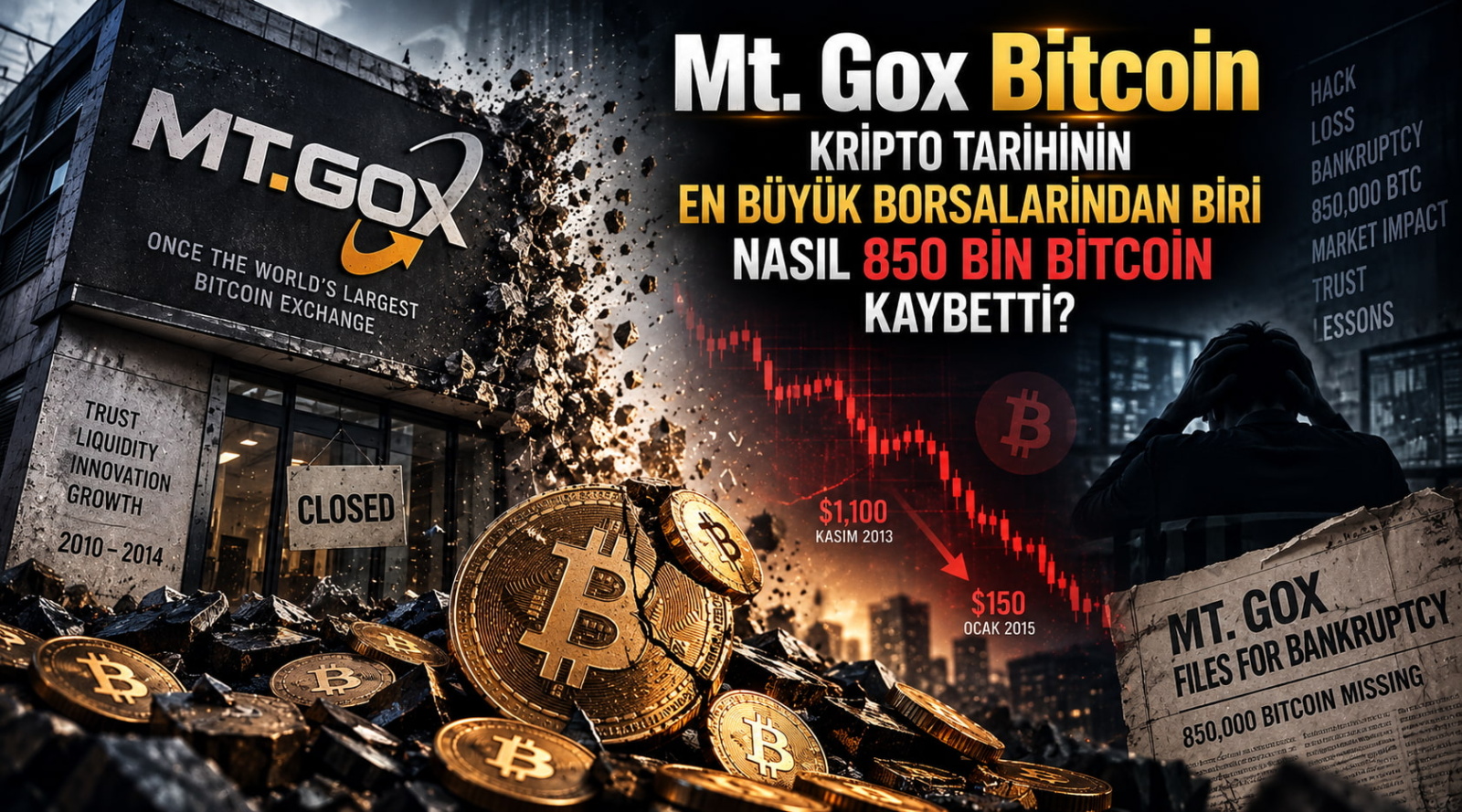 Mt. Gox Bitcoin: Kripto Tarihinin En Büyük Borsalarından Biri Nasıl 850 Bin Bitcoin Kaybetti?