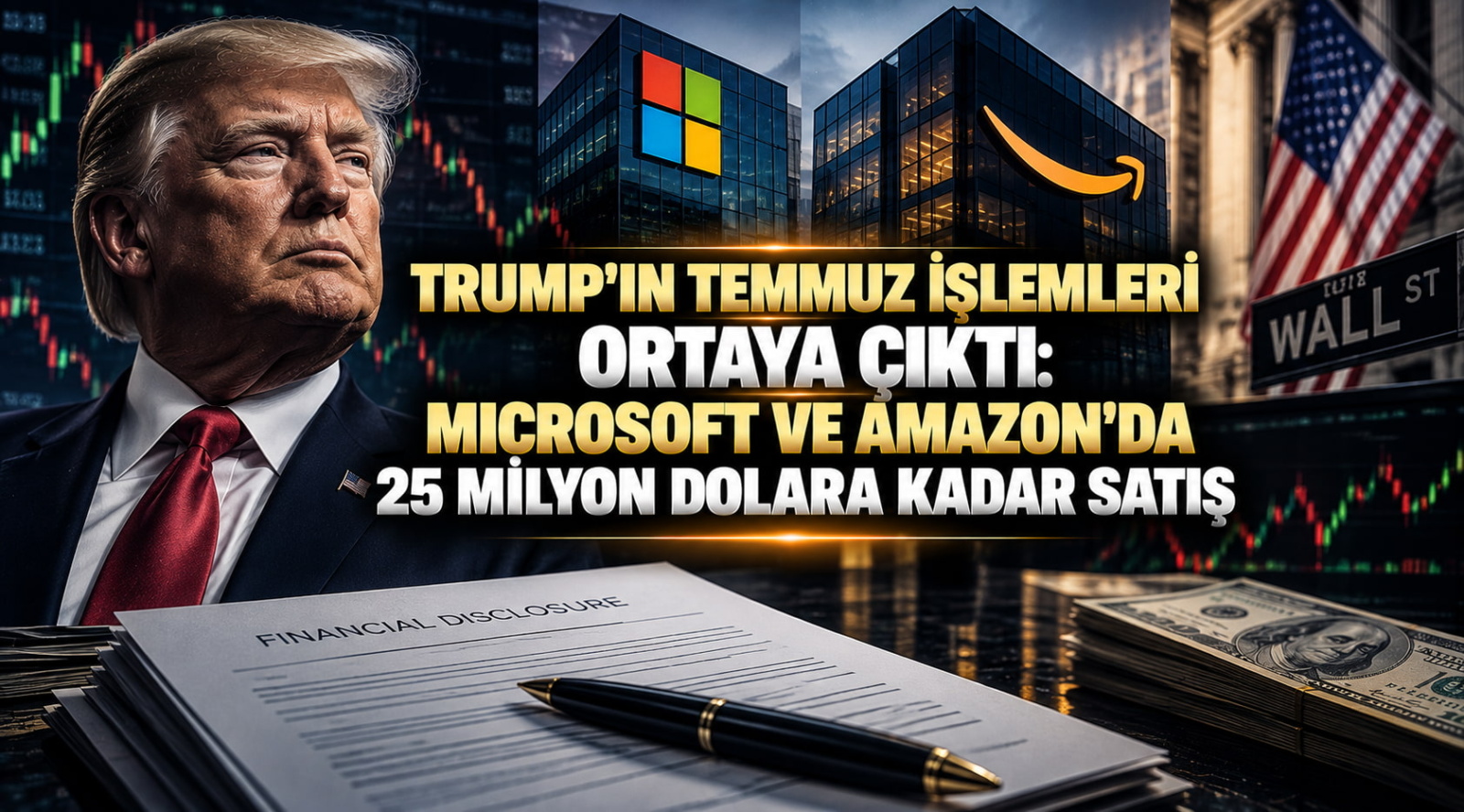 Trump'ın Temmuz İşlemleri Ortaya Çıktı: Microsoft Ve Amazon'da 25 Milyon Dolara Kadar Satış